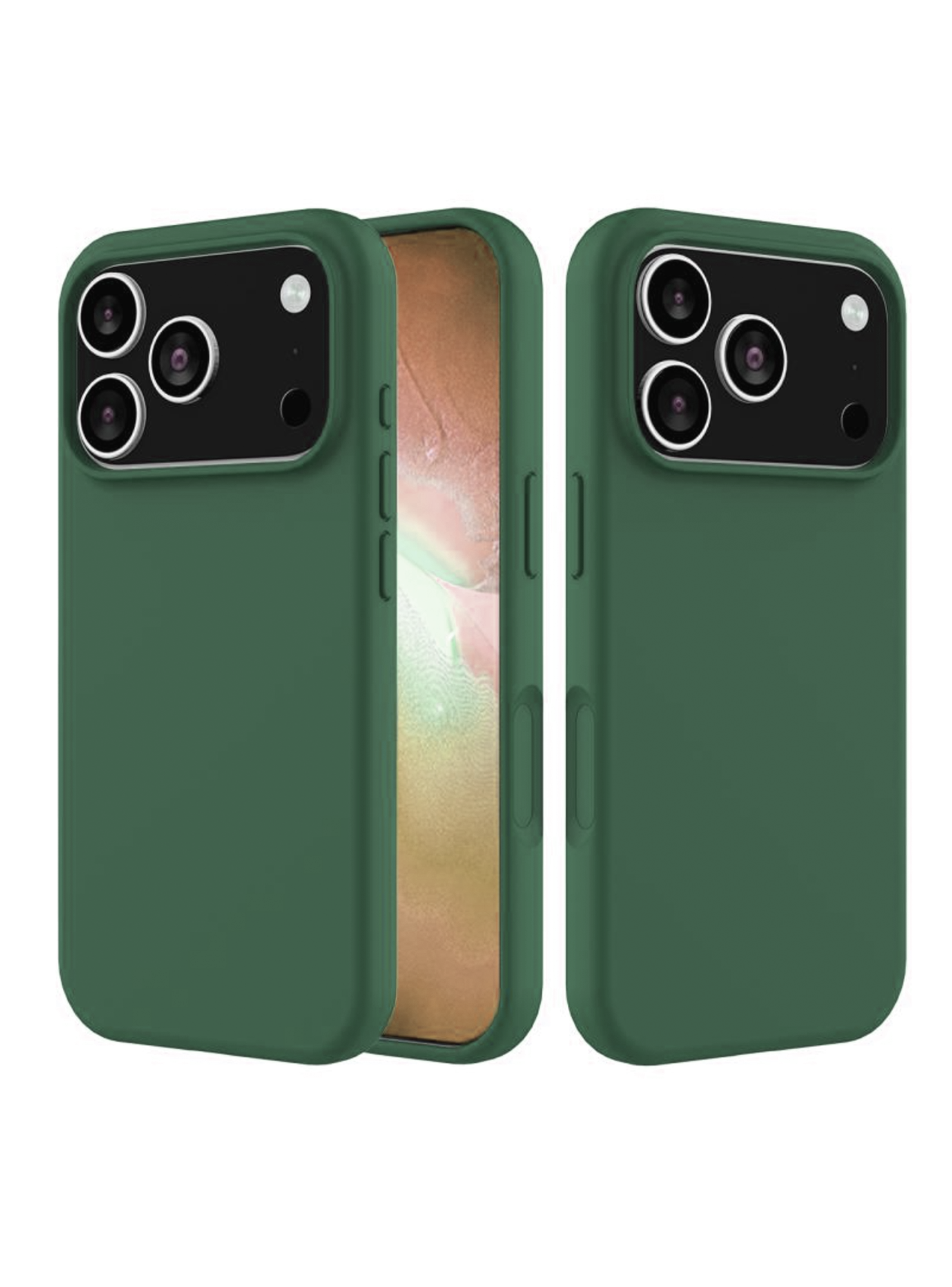 Carcasa Goma Lamina Vidrio Para iPhone 17 Pro Colores-3