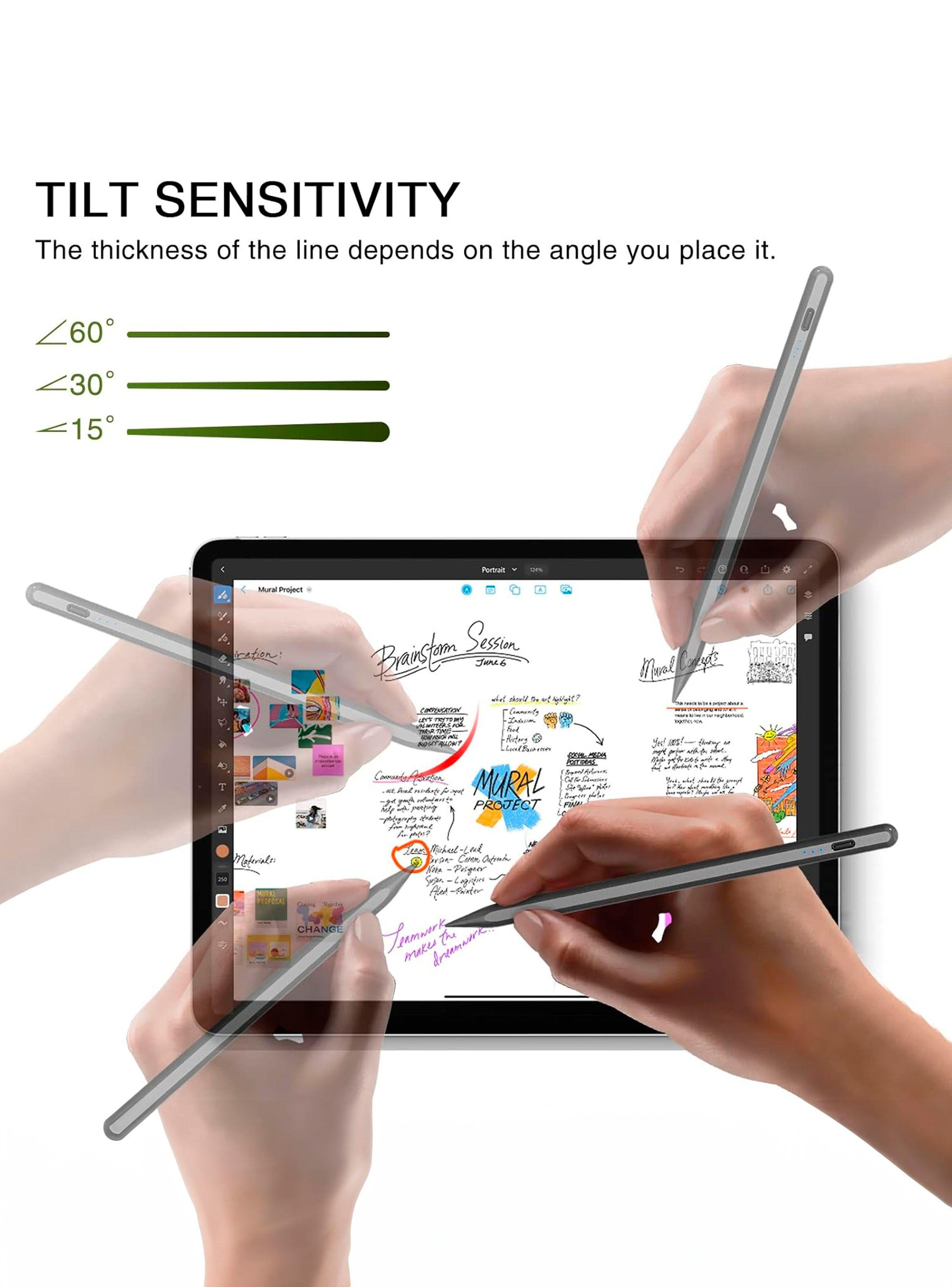 Lapiz Touch Universal Compatible Con iPhone Y Android Negro-3