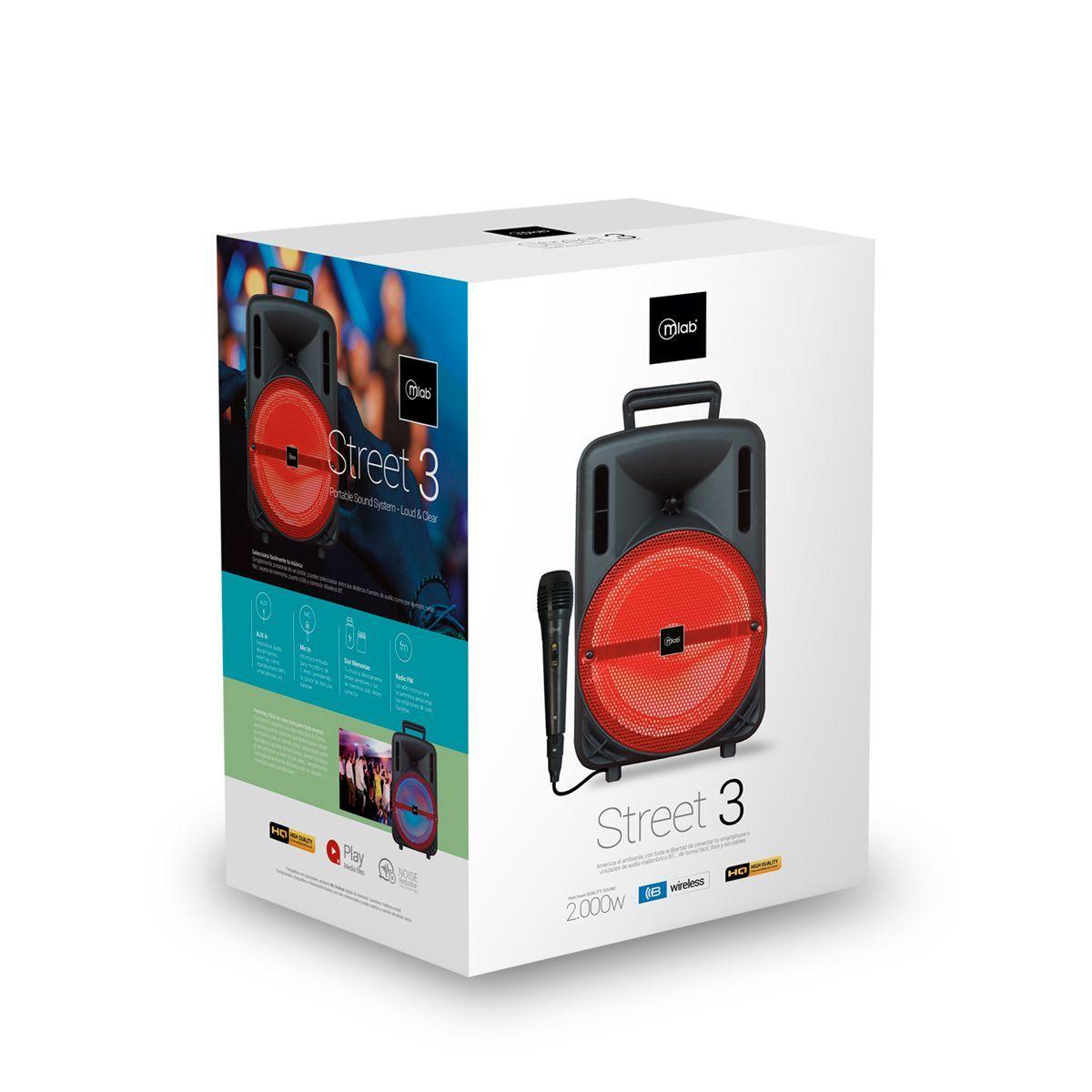 Parlante Para Karaoke Inalámbrico Bluetooth Microfono Stree-2