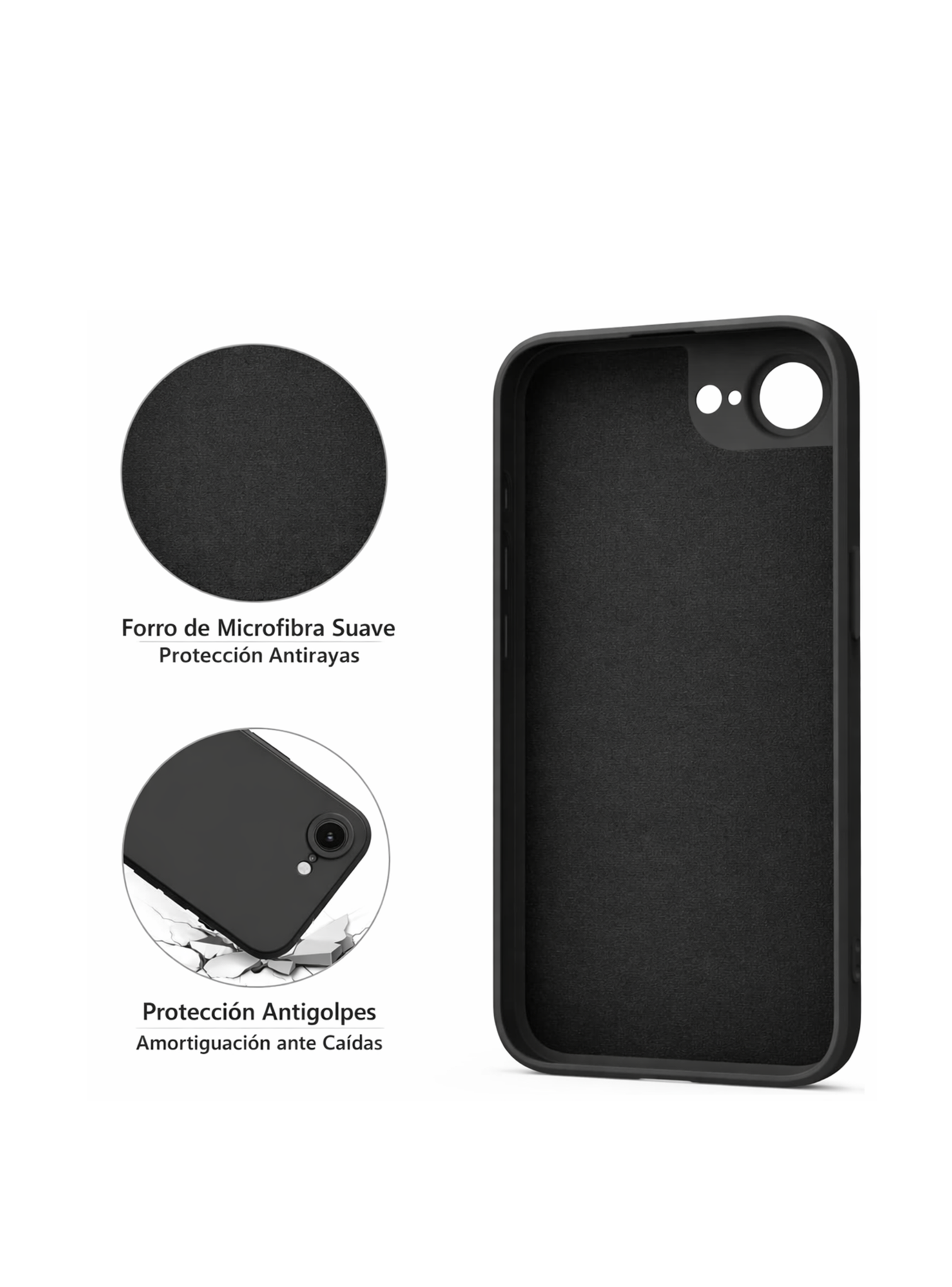 Carcasa Antigolpes Para iPhone 17e Goma Colores-3