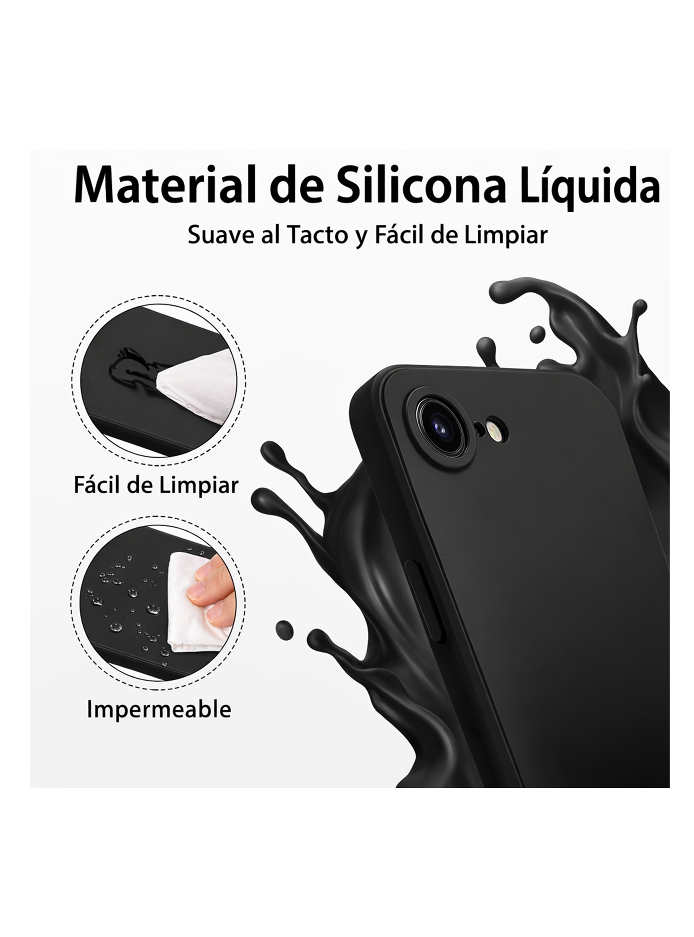 Carcasa Antigolpes Para iPhone 17e Goma Colores-4