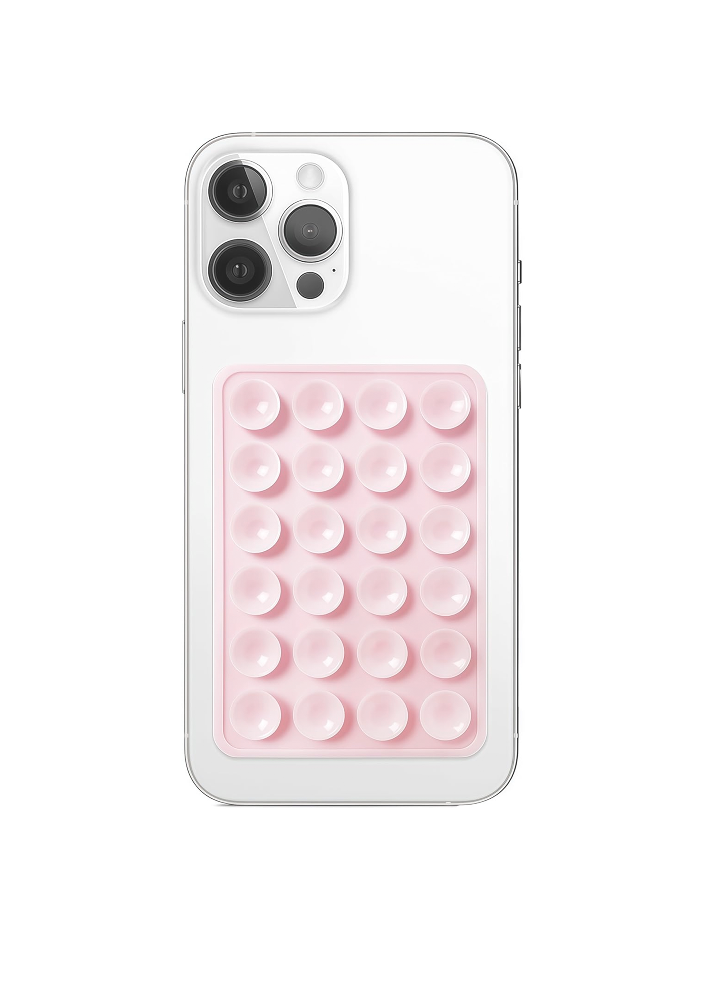 Soporte De Silicona Ventosa Adhesivo Para Celular Rosado-0