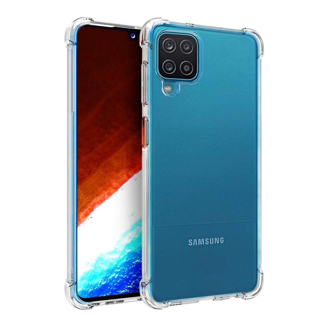 Carcasa Para Samsung A12 Transparente Reforzado-0