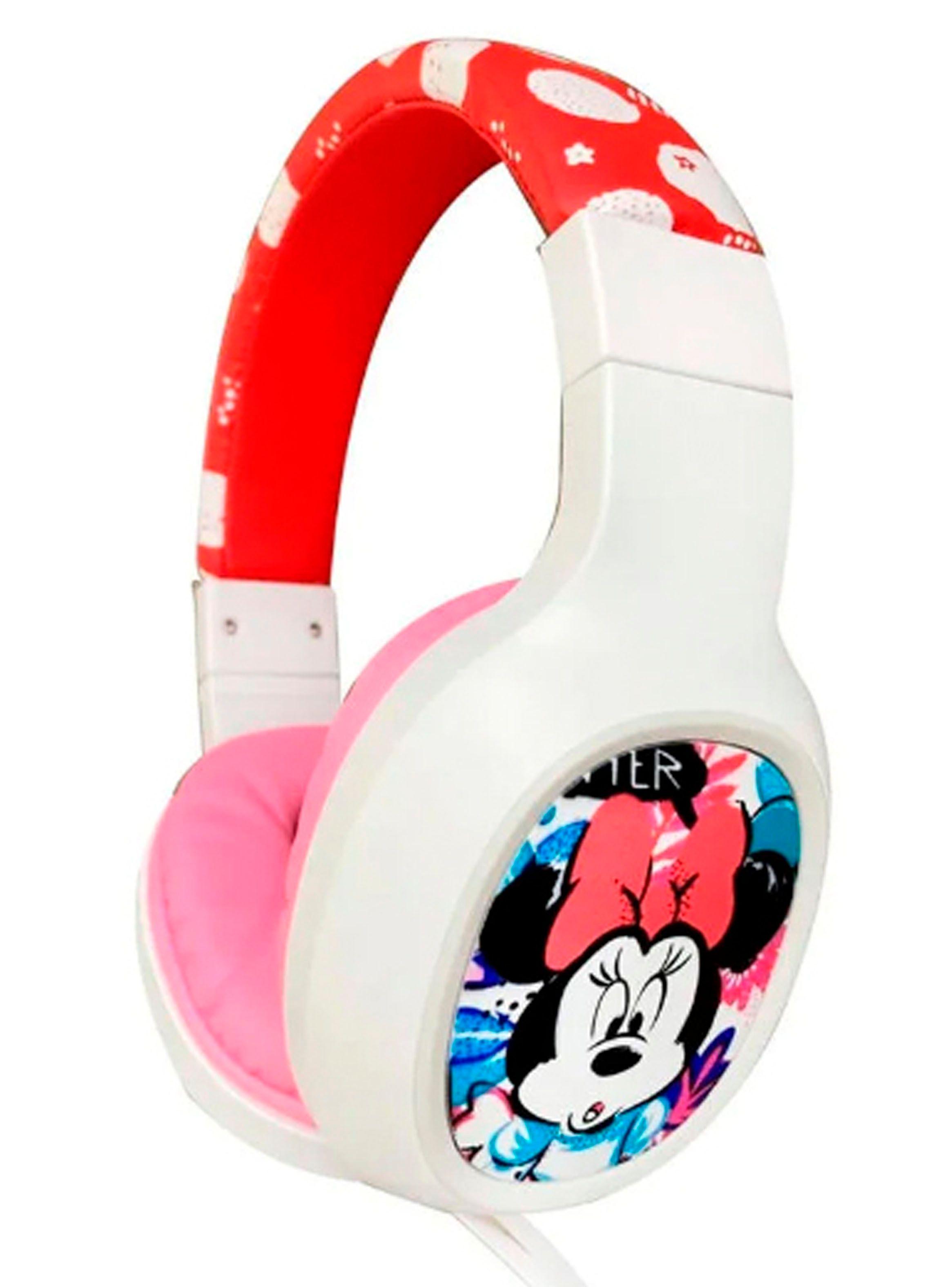 Audifonos Estereo Con Cable Y Microfono Tematico Disney Rosa-3