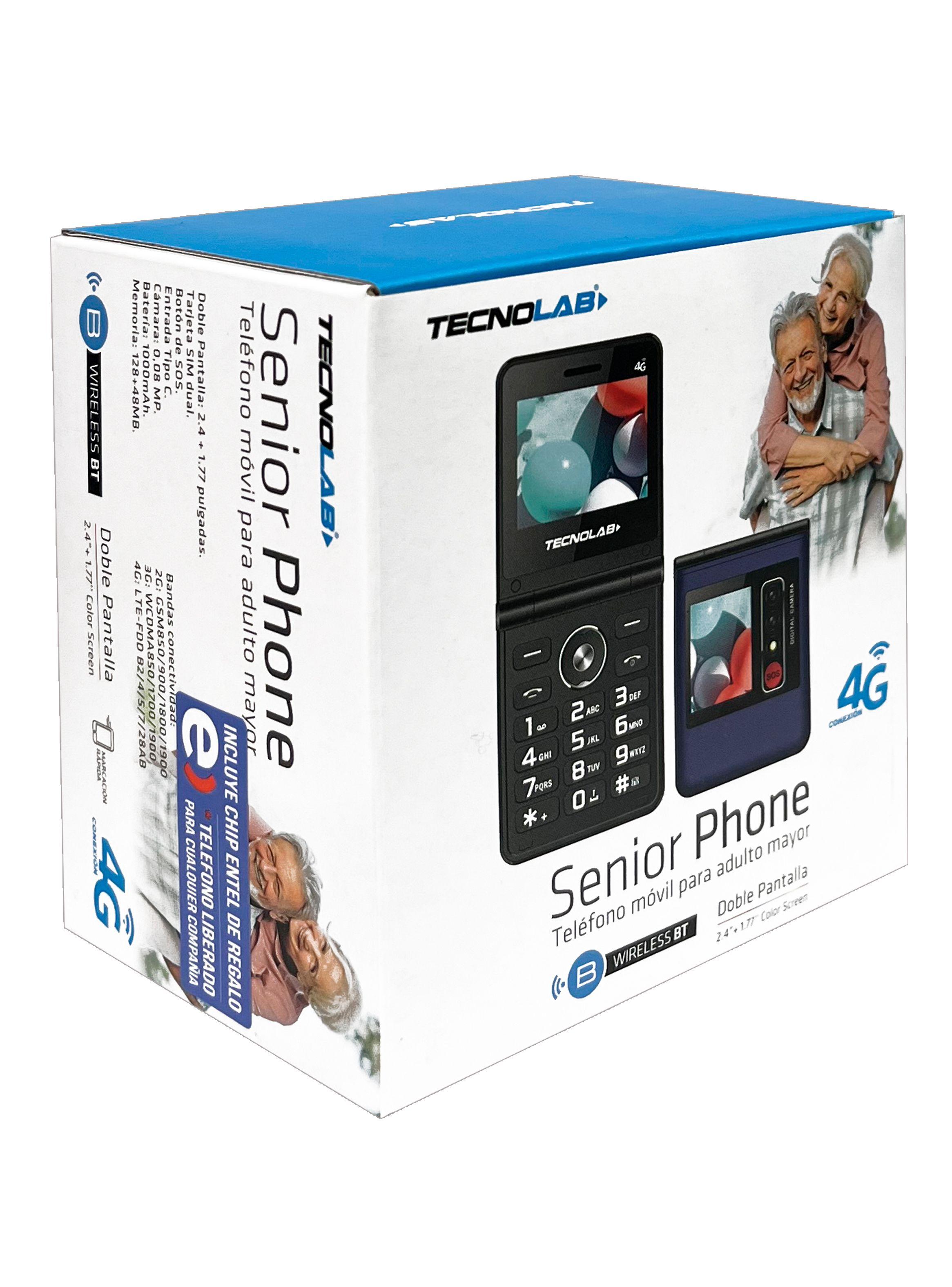 Telefono Celular Adulto Mayor 4G DualSim Almeja TL709 Azul-3