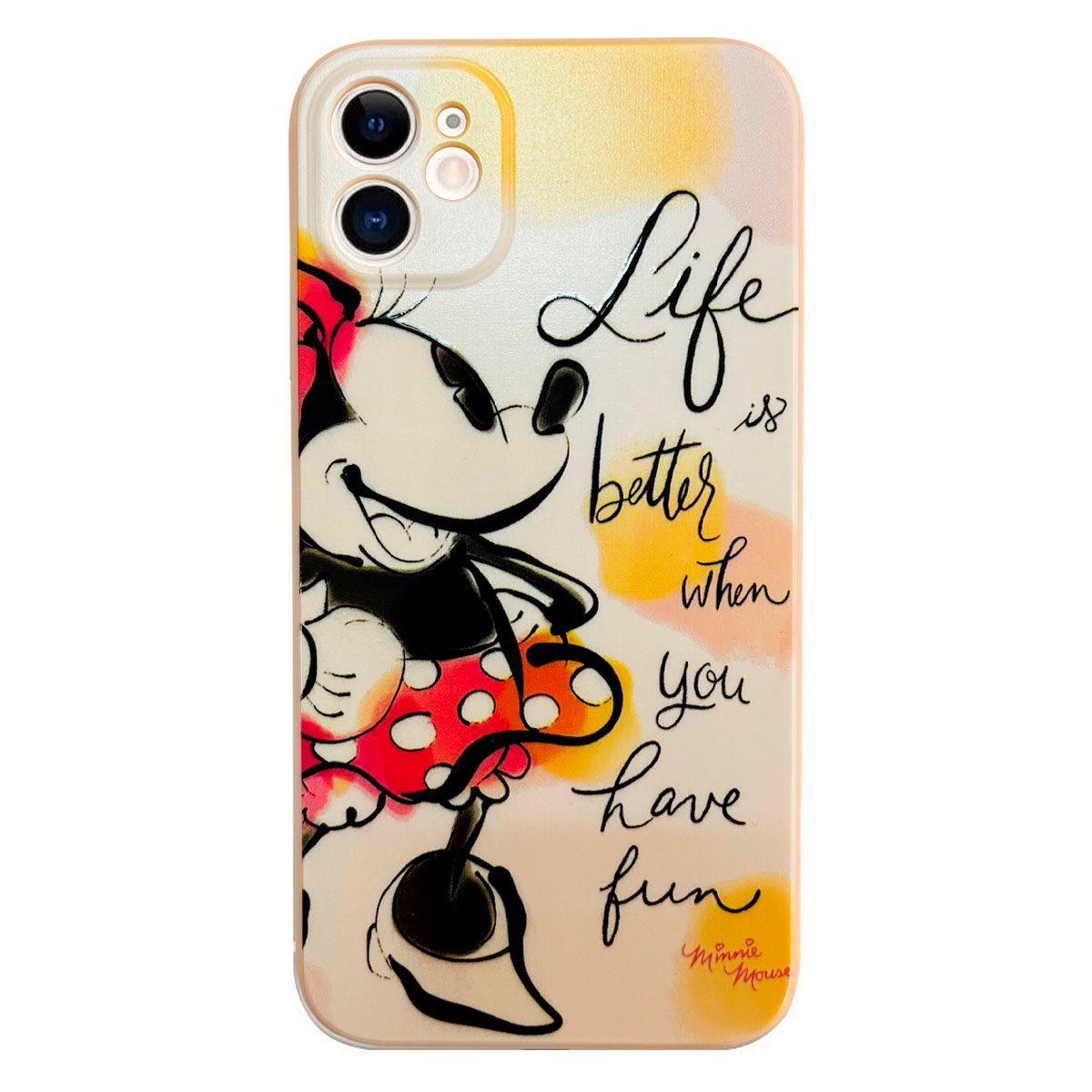 Carcasa Para iPhone 11 Diseño Disney Naranja-0
