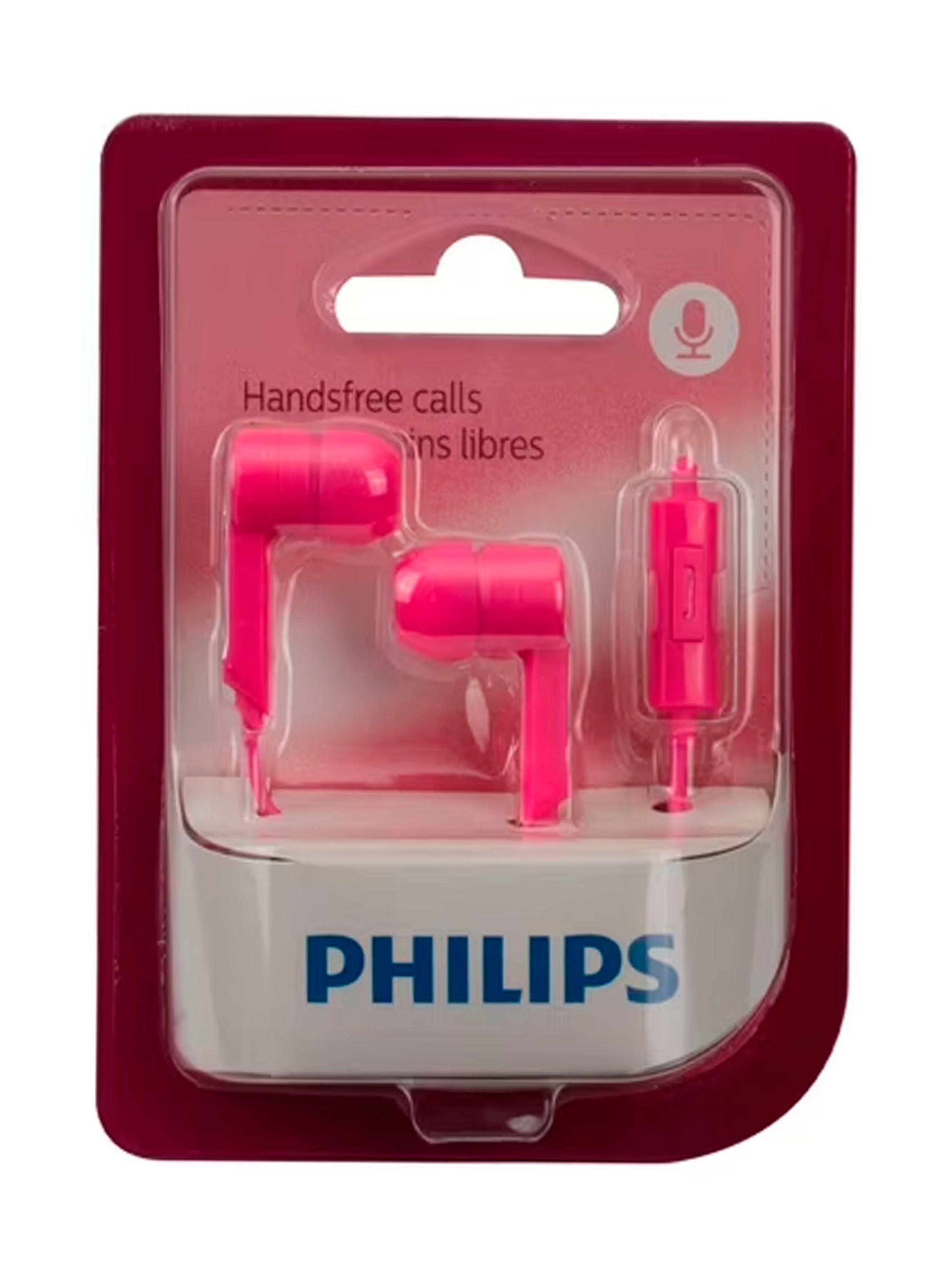 Audifonos Manos Libres Conexion 3.5mm Philips SHE1405 Fucsia-4