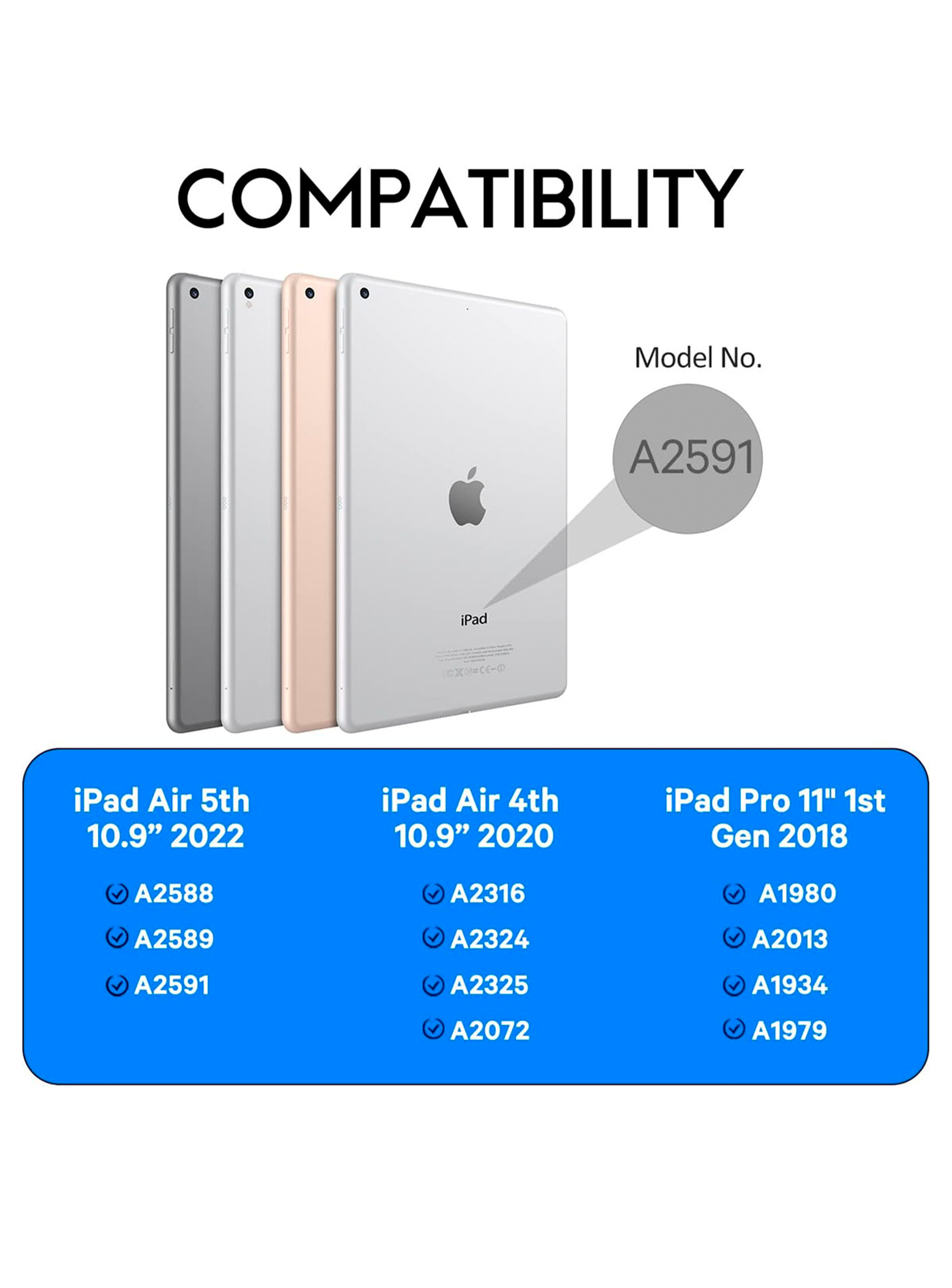 Funda Carcasa AntiGolpe 360 Para IPad 10.9 Air 4 5ta G Color-5