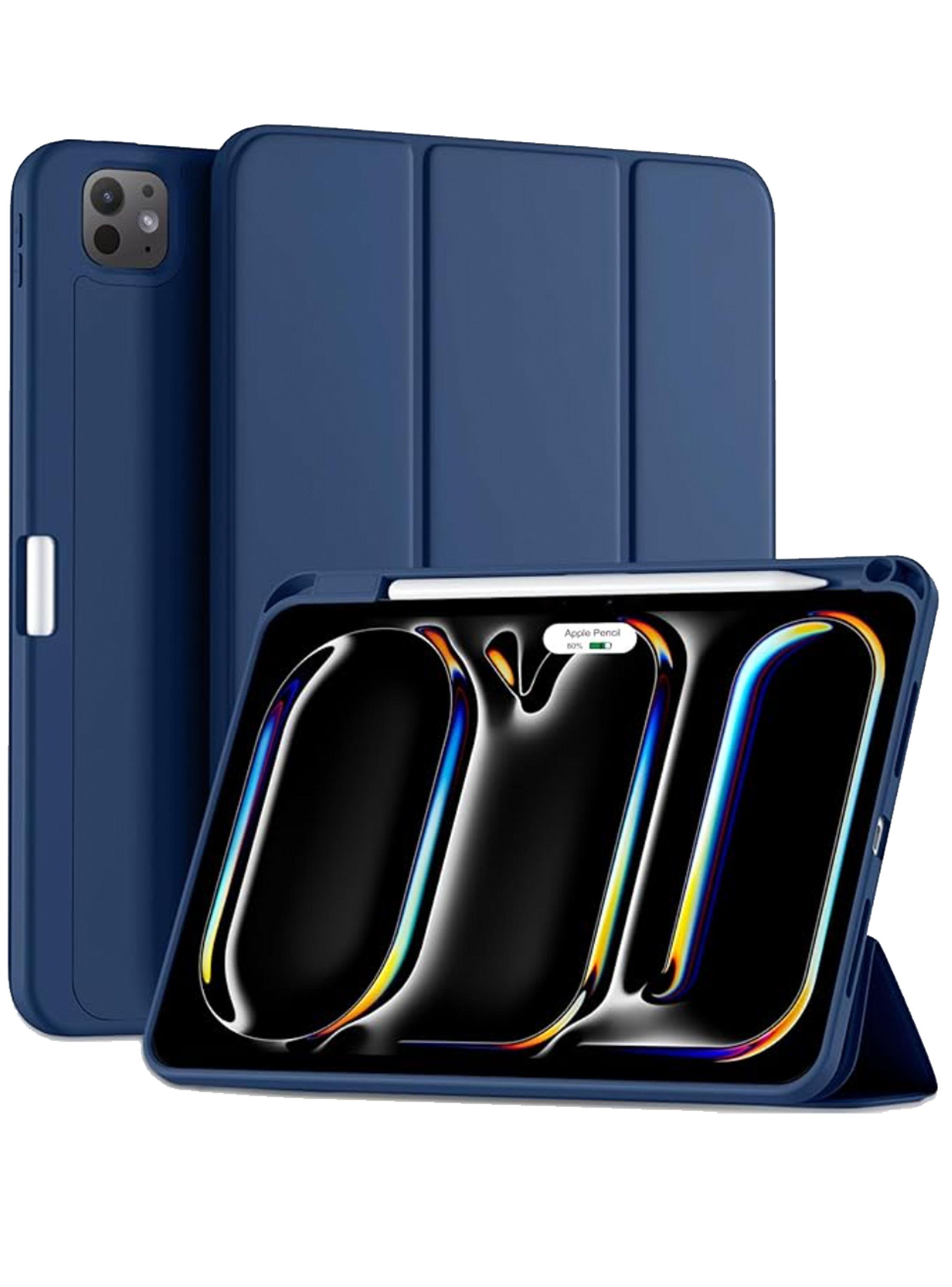 Funda Smart Cover Para iPad Pro 11 M4 2024 Con Ranura Azul-0