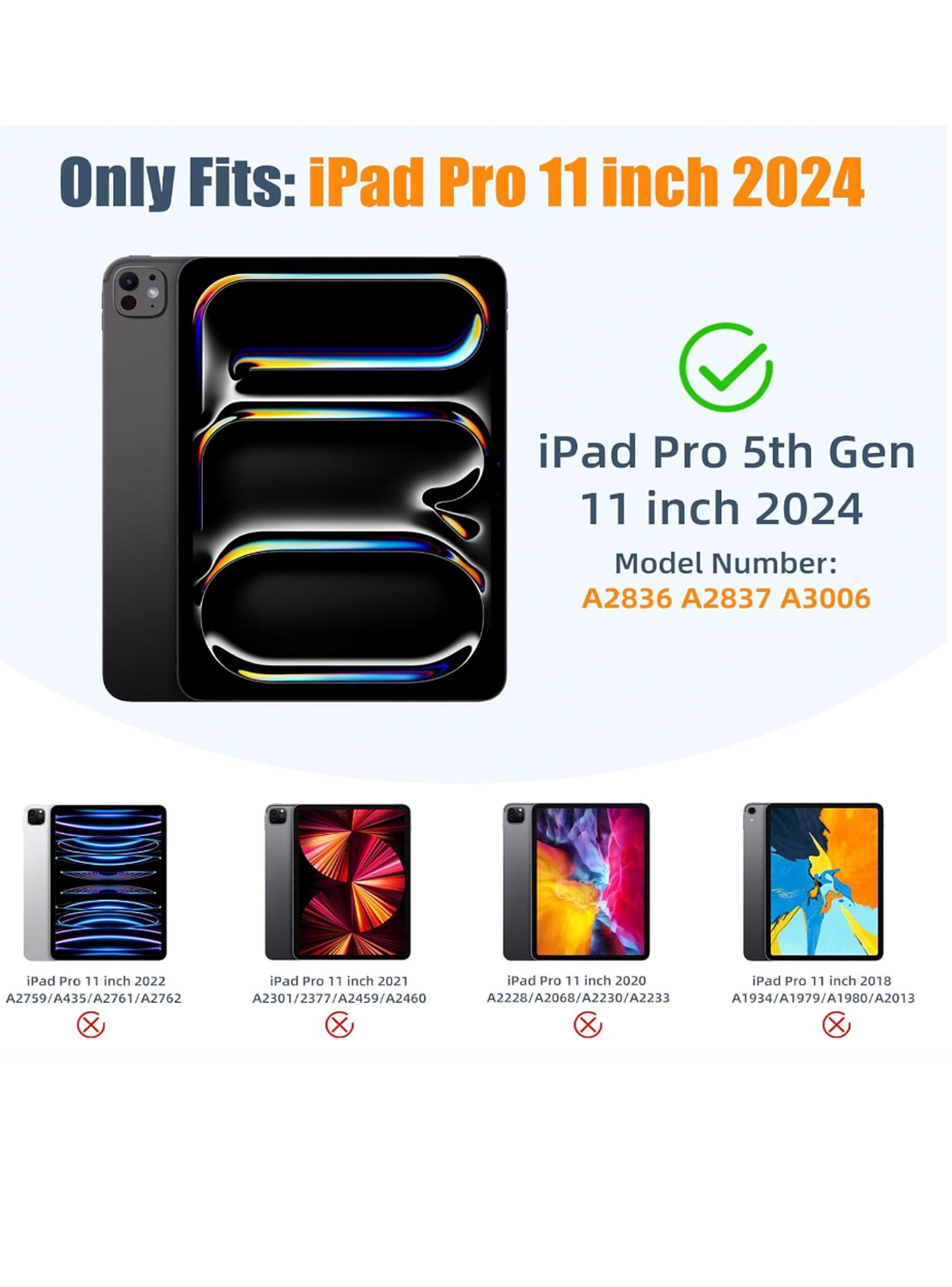 Funda Smart Cover Para iPad Pro 11 M4 2024 Con Ranura Azul-1