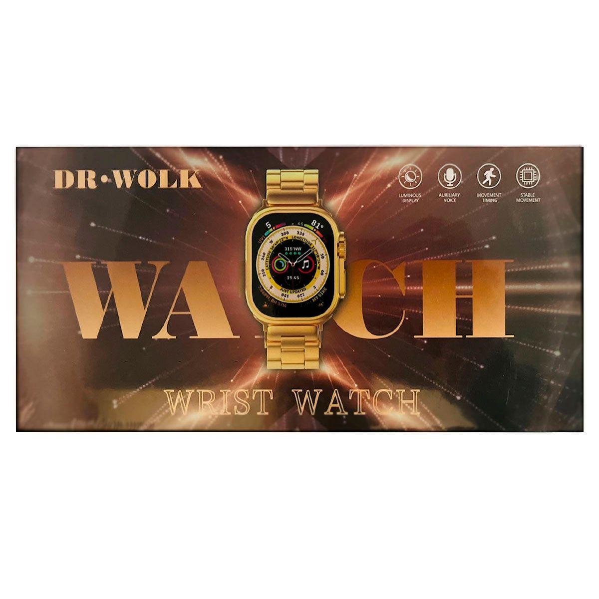 Reloj Inteligente Smart watch Ultra 8 Notificaciones Dorado-3