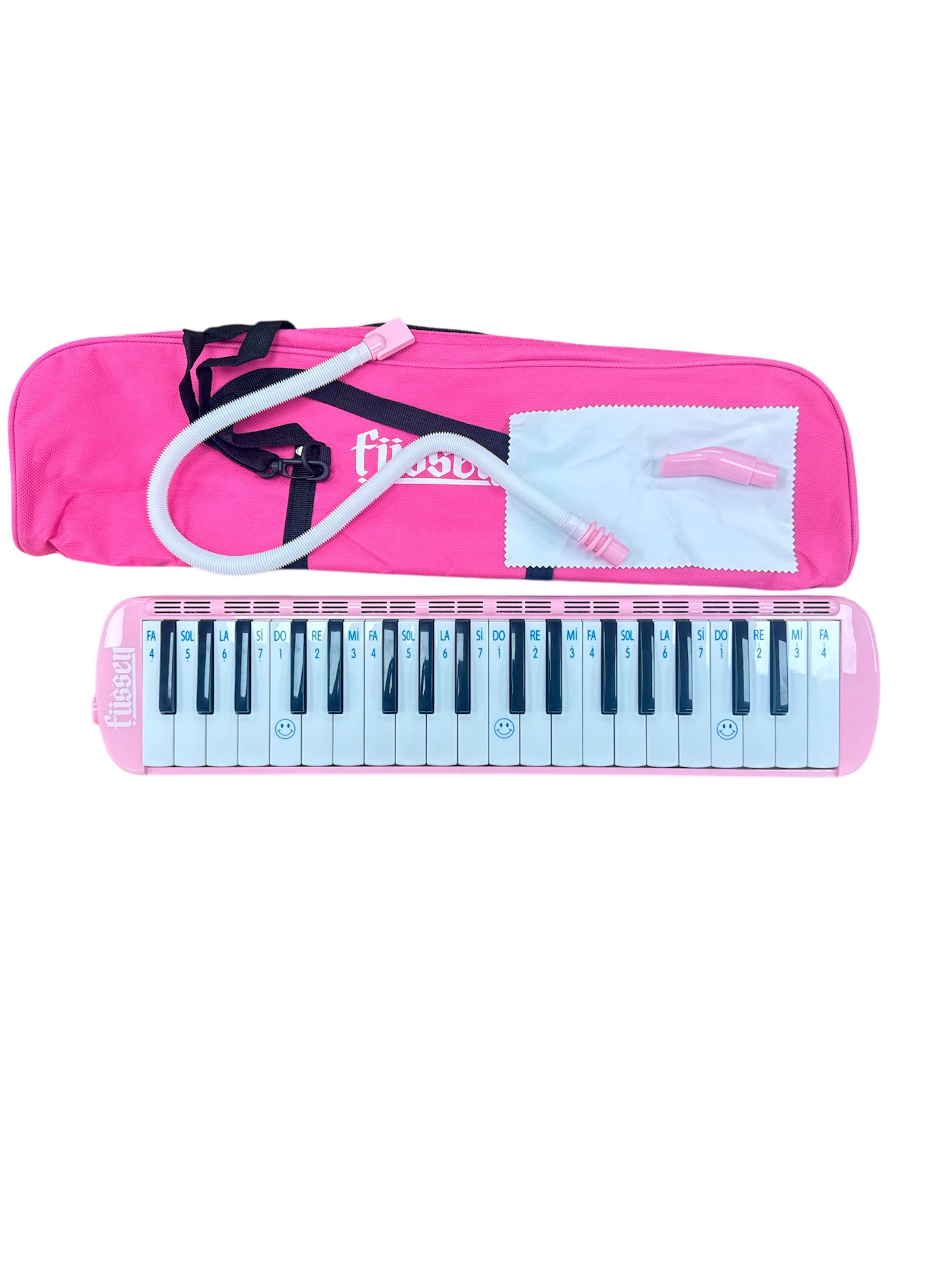Melódica 37 Notas Fussen + Estuche + Boquilla Rosa-0