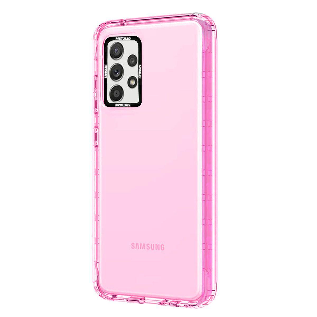 Carcasa Para Samsung A33 Reforzado Fluor Rosado-0
