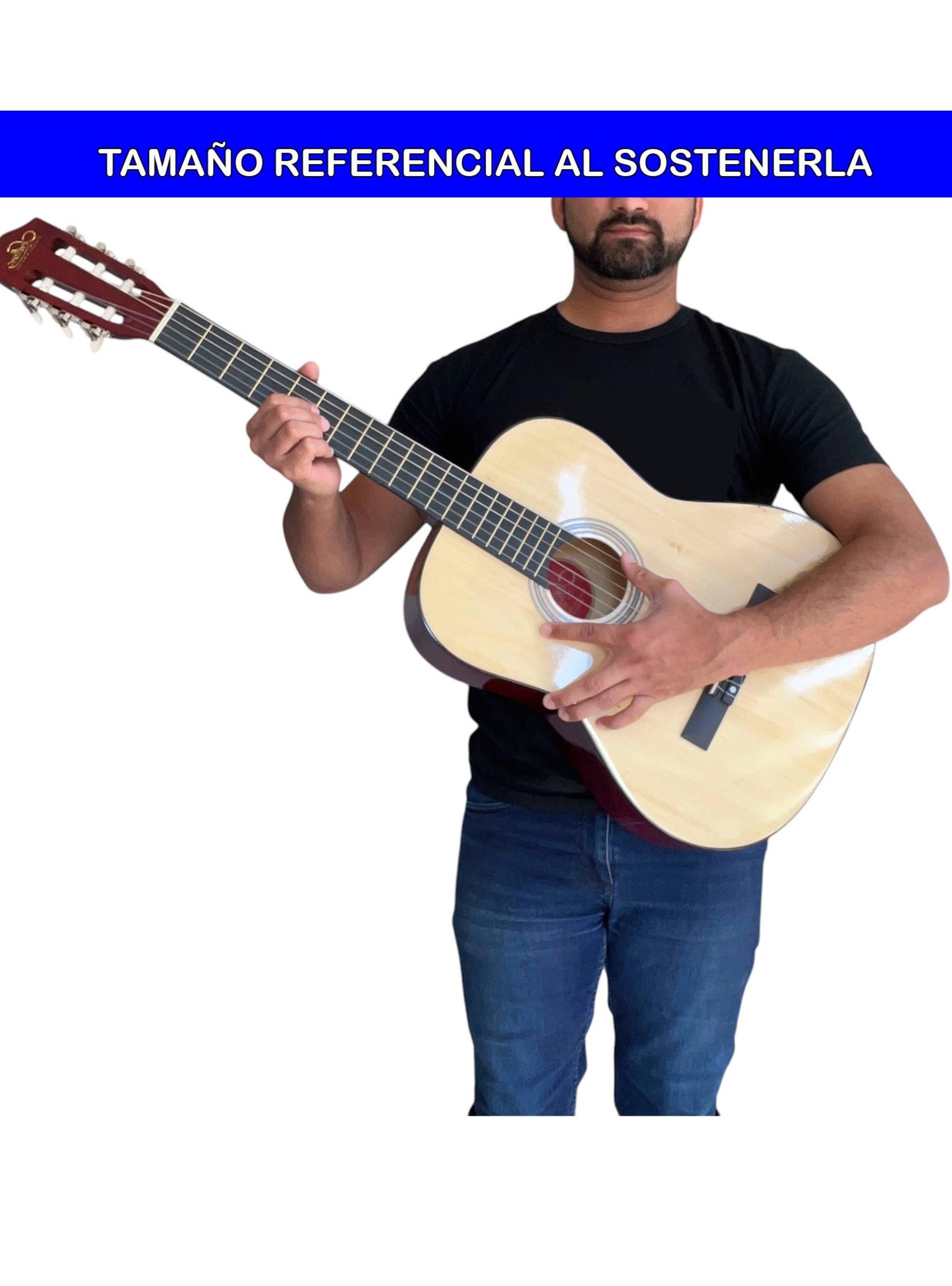 Guitarra Acústica 39 Pulgadas + Funda Natural Hendrix-2