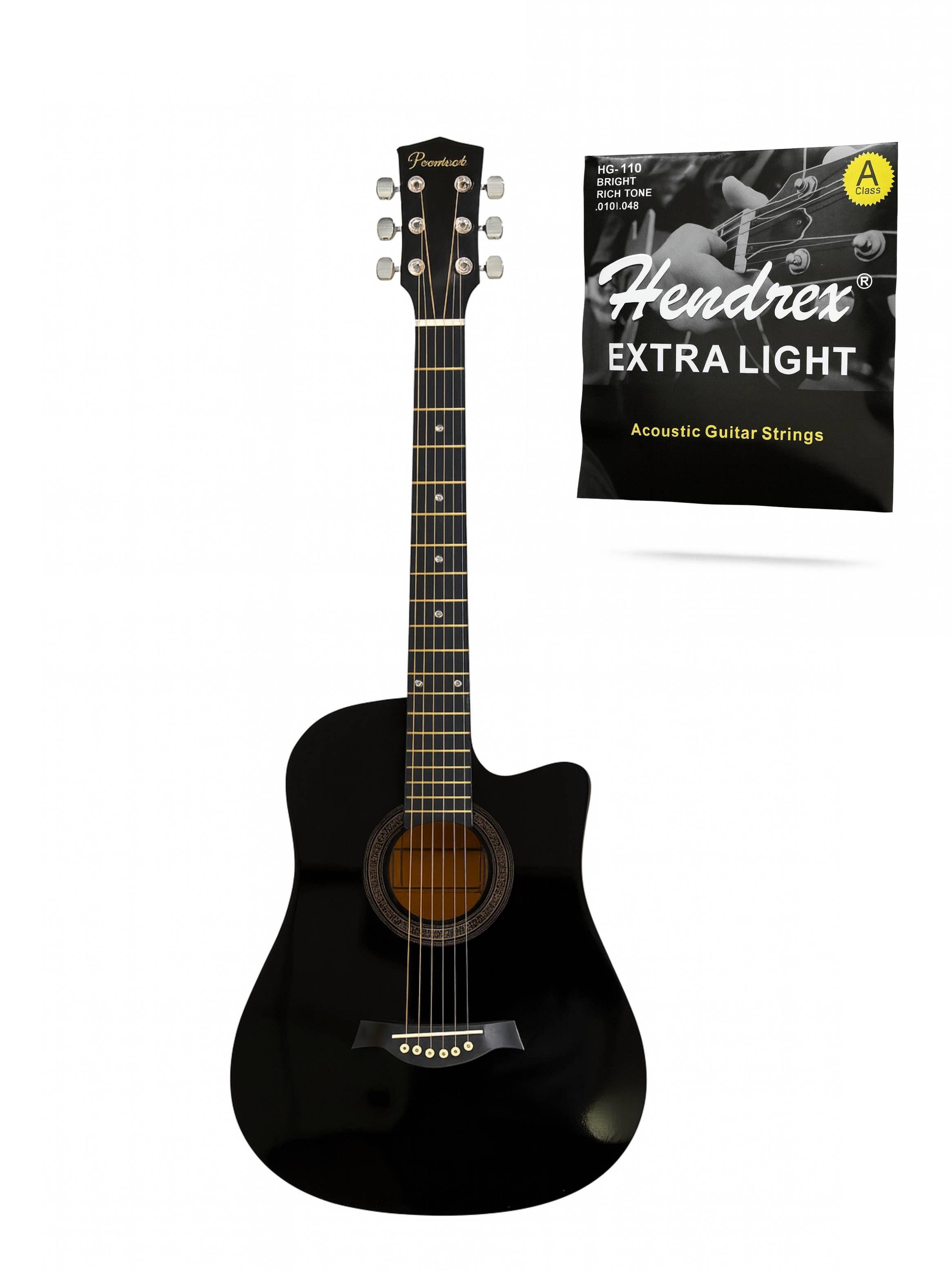 Guitarra Acústica 39 Pulgadas + Funda Natural Hendrix-3