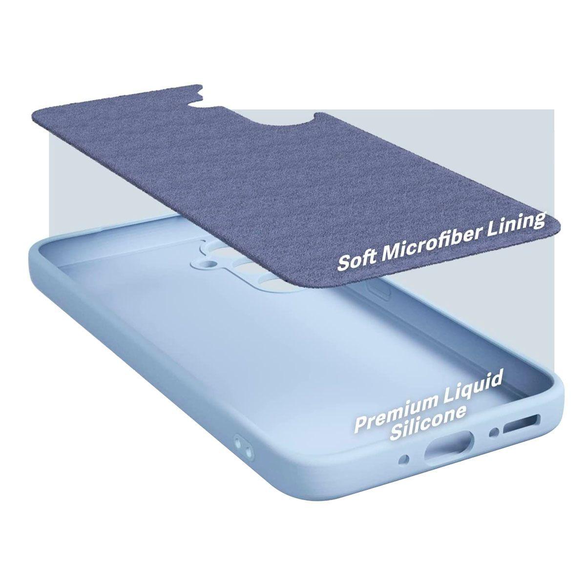 Carcasa Para Samsung A54 Goma Azul-3