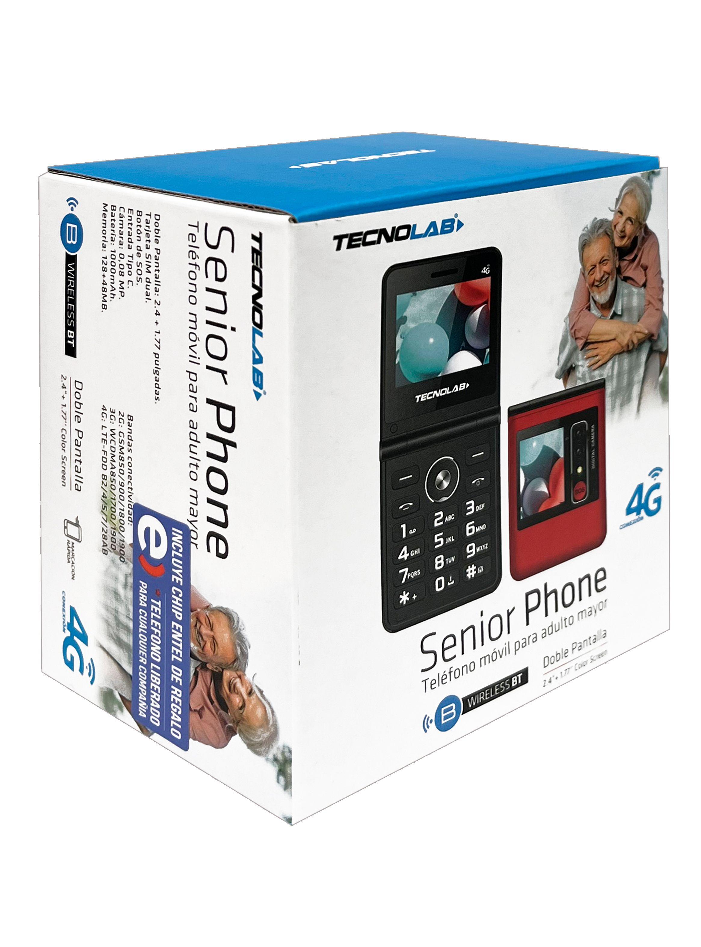 Telefono Celular Adulto Mayor 4G DualSim Almeja TL709 Rojo-3