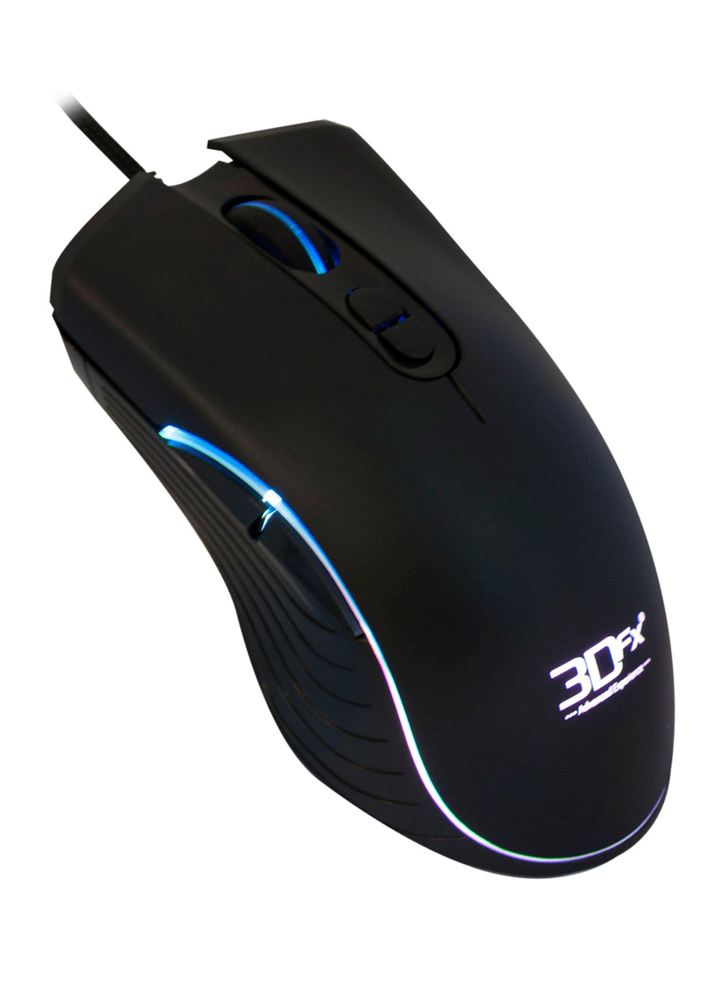 Mouse Gamer 3DFX Acid Rain 4800 DPI 08792 Negro-2