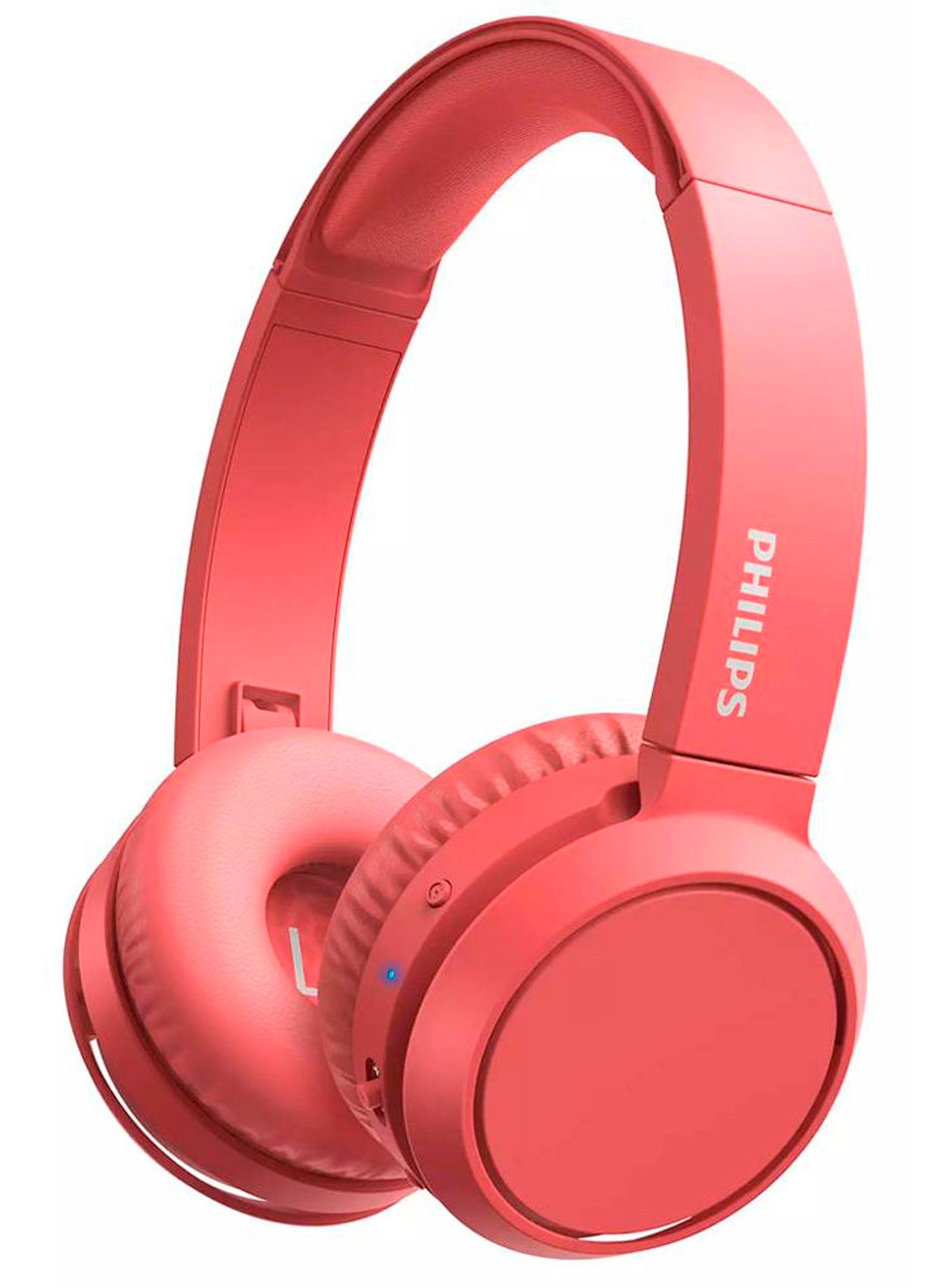 Audifono Inalambrico Bluetoth Microfono Philips TAH4205 Rojo-3