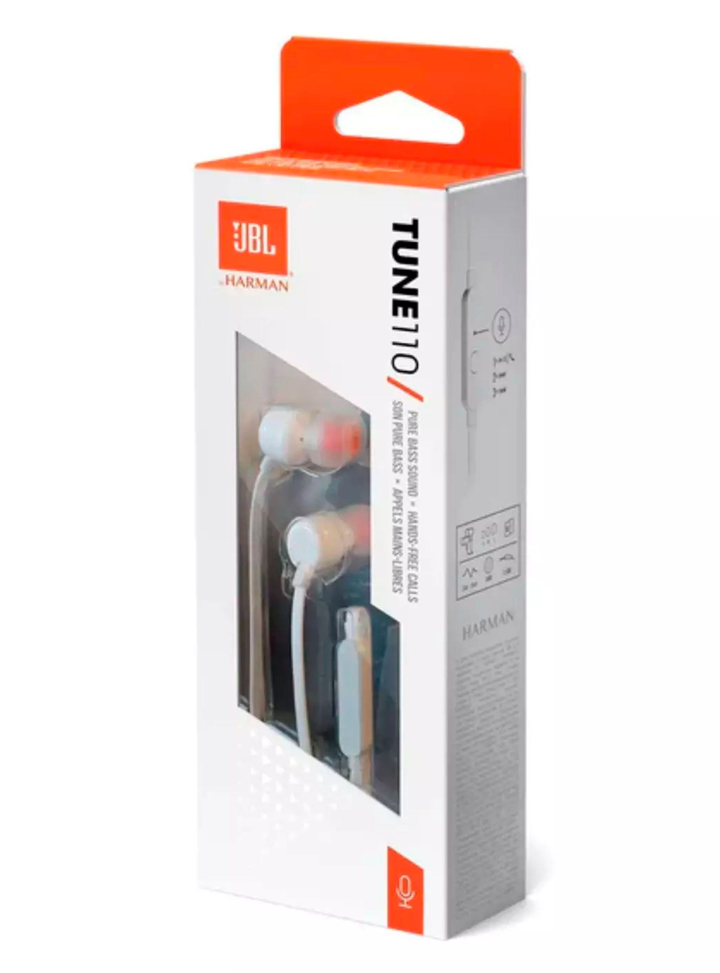 Audifonos Manos Libres Conexion 3.5mm JBL Tune 110 Blanco-3