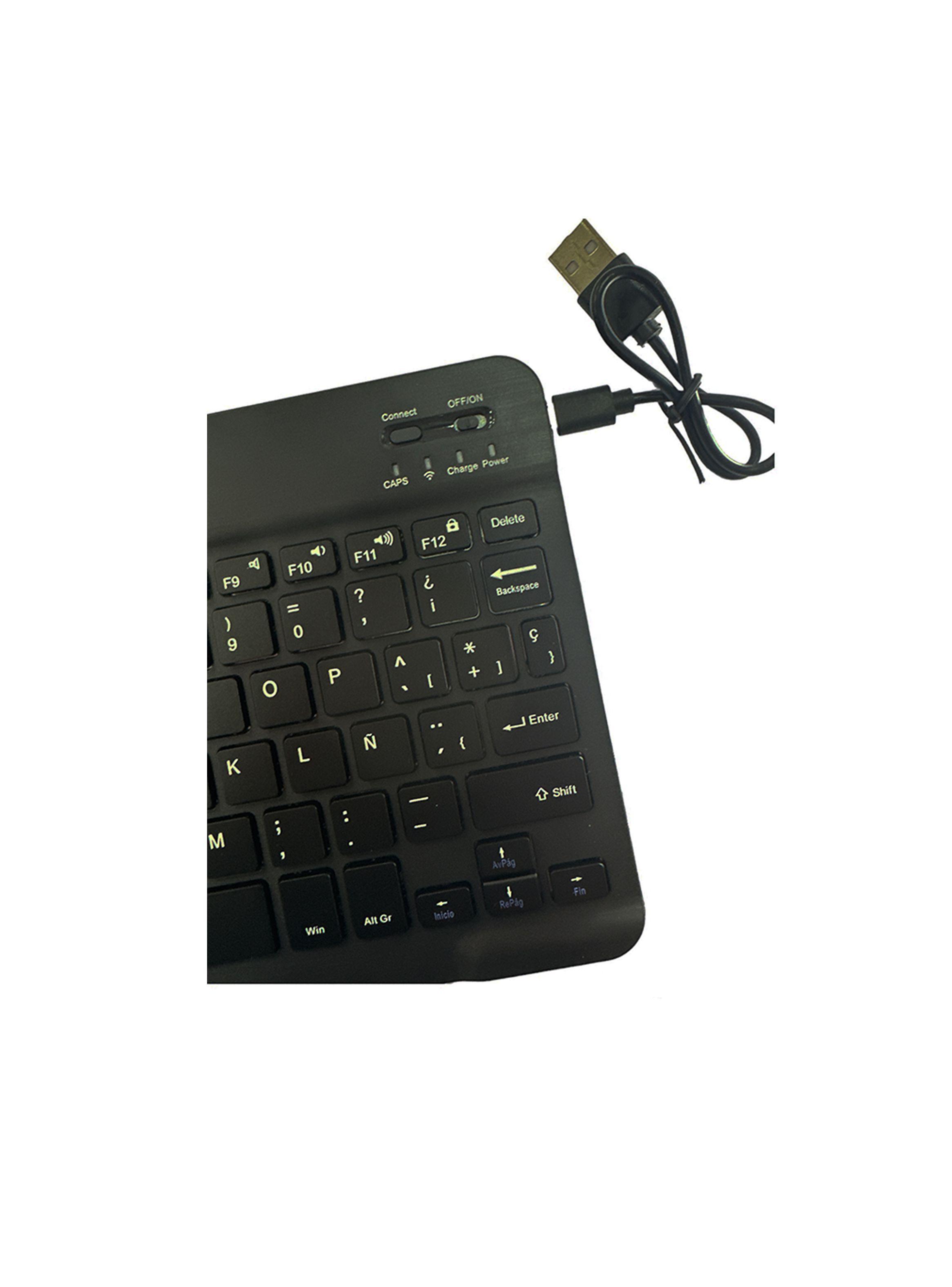Funda Con Teclado Español Para Samsung Tab S10 Lite 10.9 Negro-3