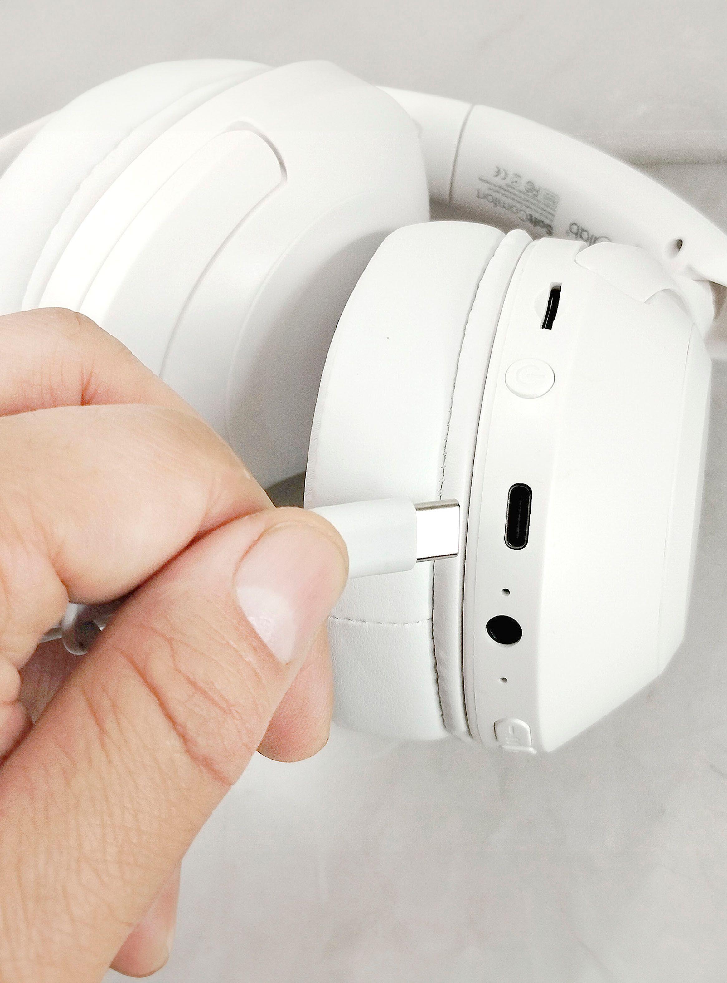 Audifono Inalambrico Bluetooth Y Cable Aux SoftComfort Blanc-2