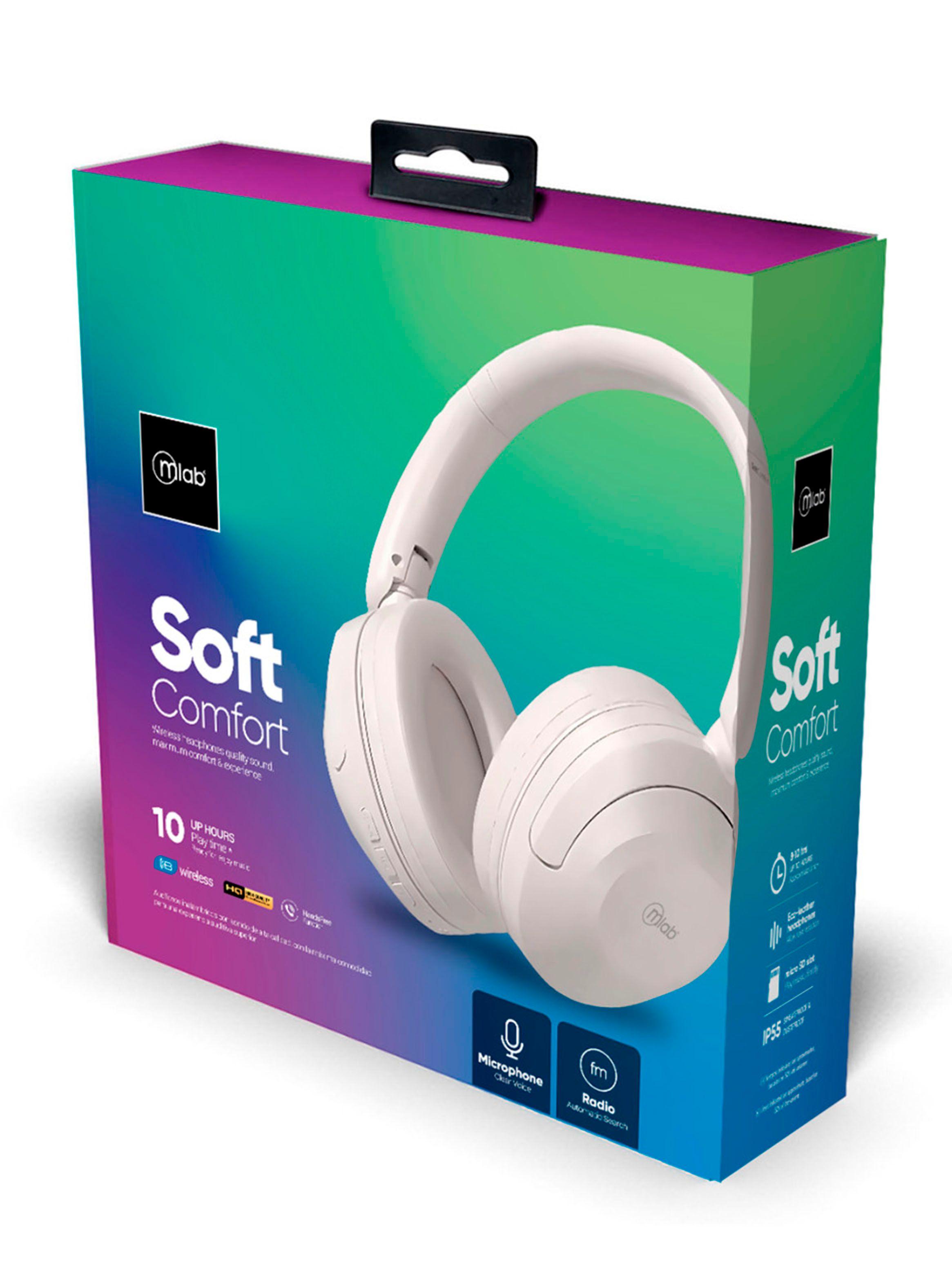 Audifono Inalambrico Bluetooth Y Cable Aux SoftComfort Blanc-4