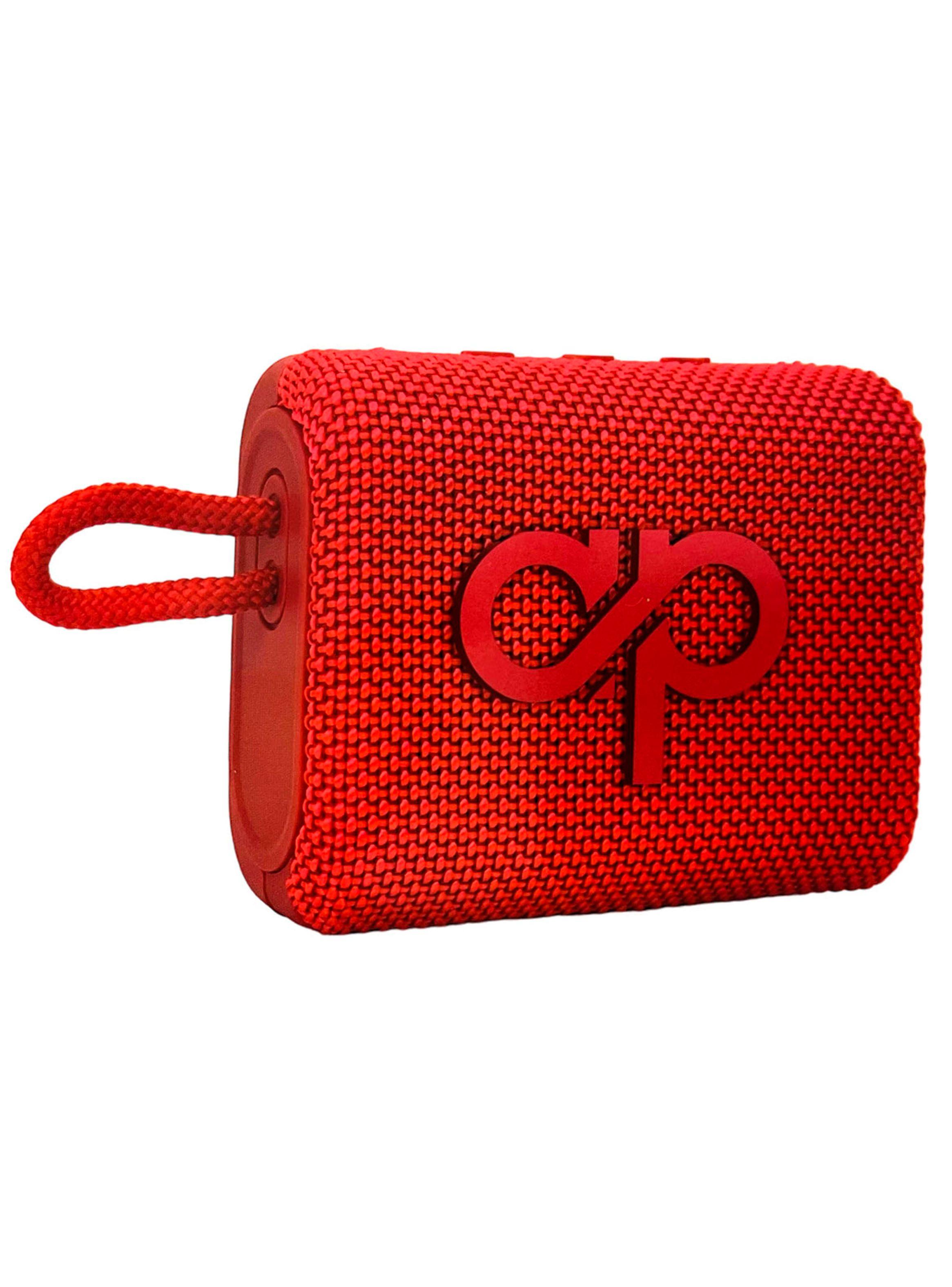 Parlante Inalambrico Bluetooth 3W 1.200 Mah Rojo-3