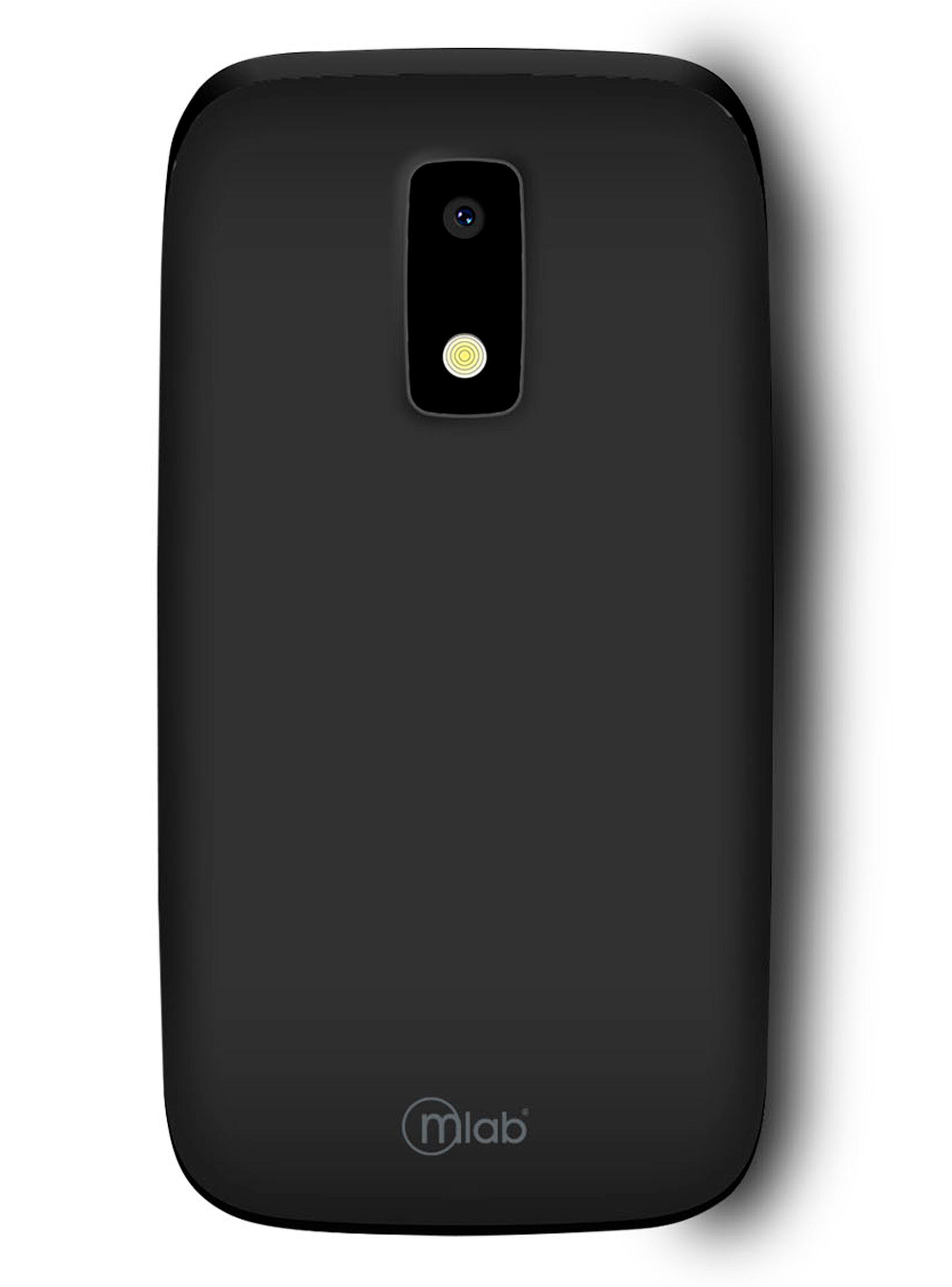Telefono Celular Adulto Mayor 4G Tipo Almeja Microlab Negro-3