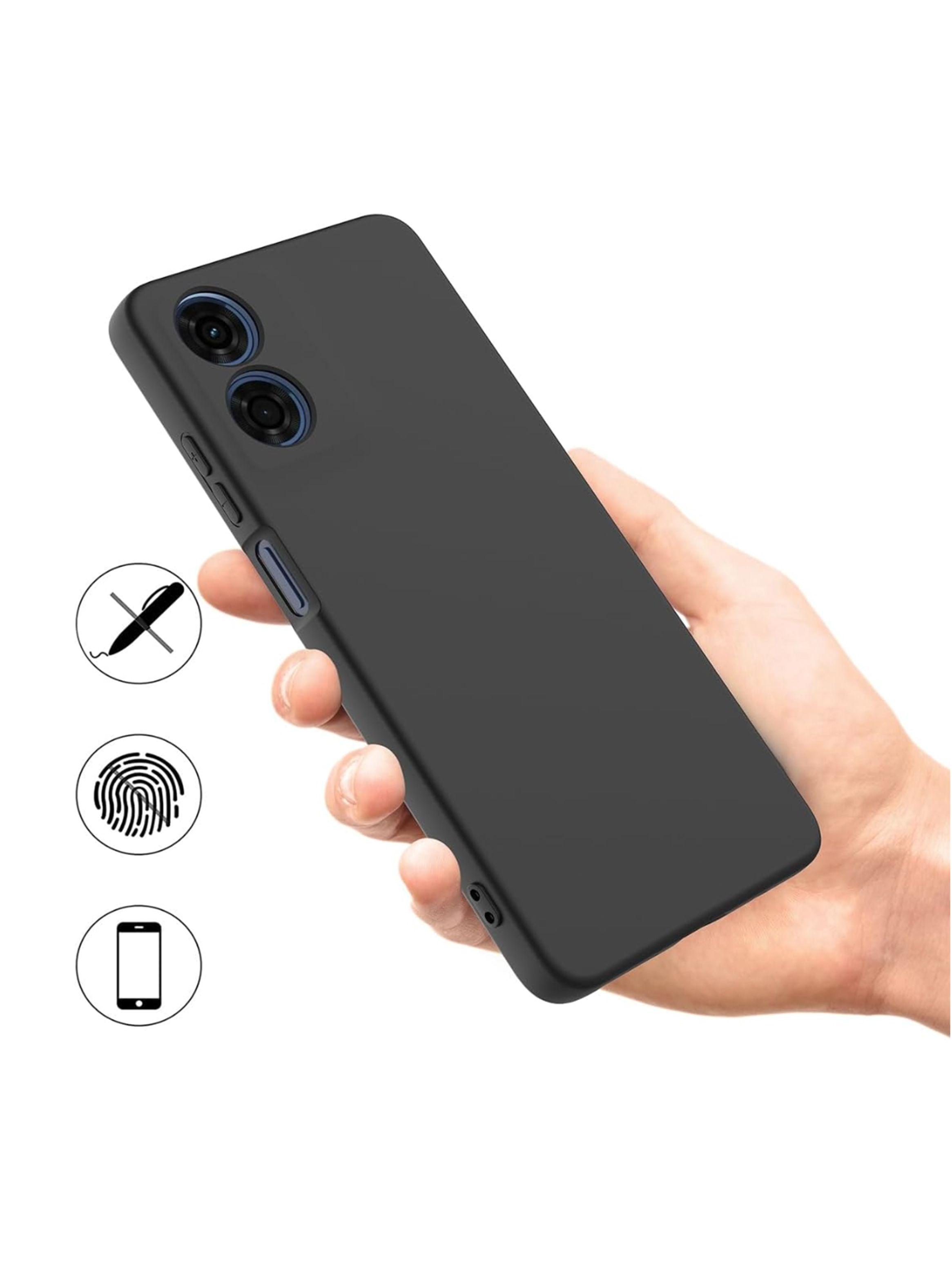 Carcasa Goma Para Motorola G04 / G04S Gris-2