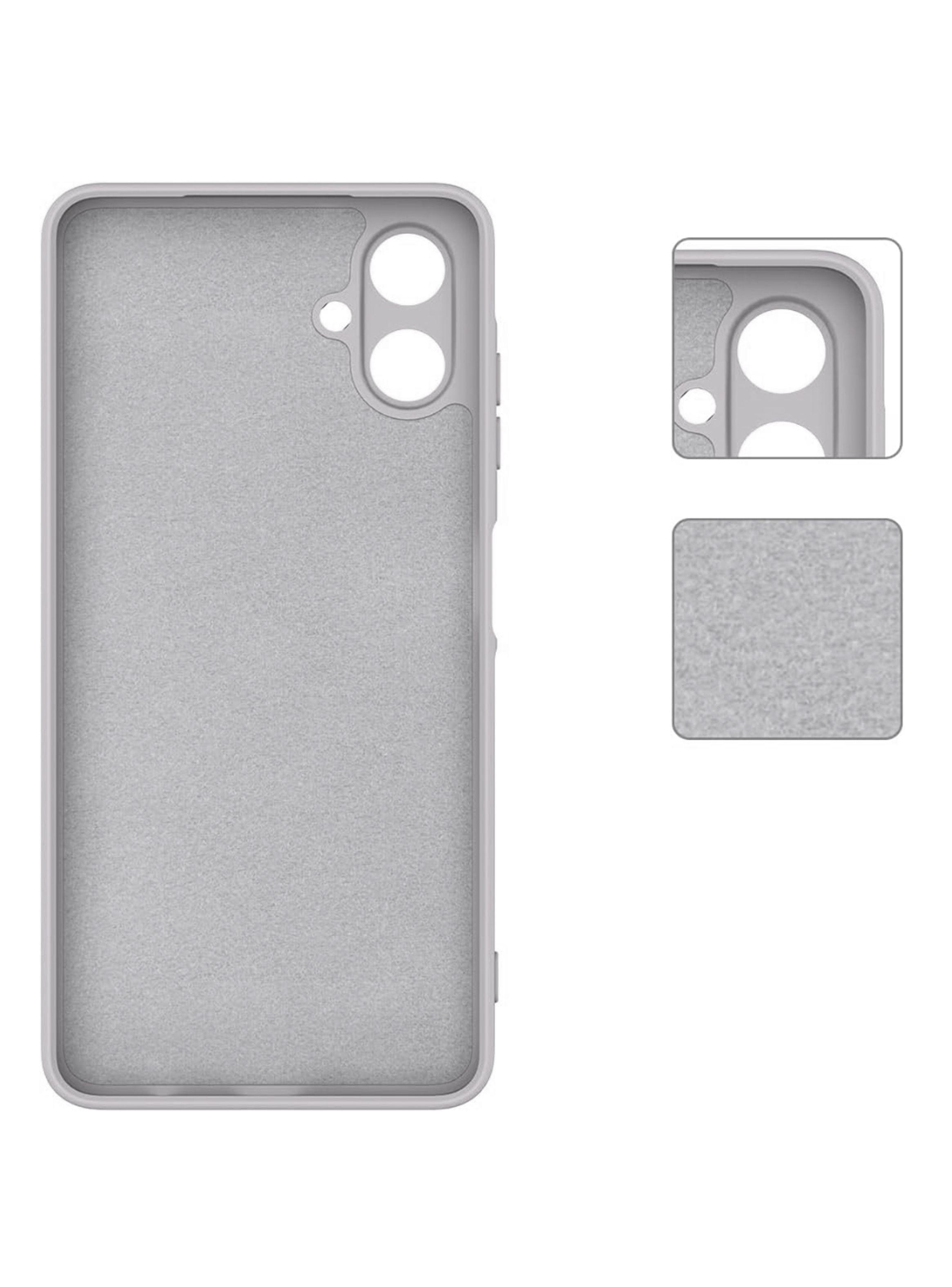Carcasa Para Samsung A06 Goma Gris-1