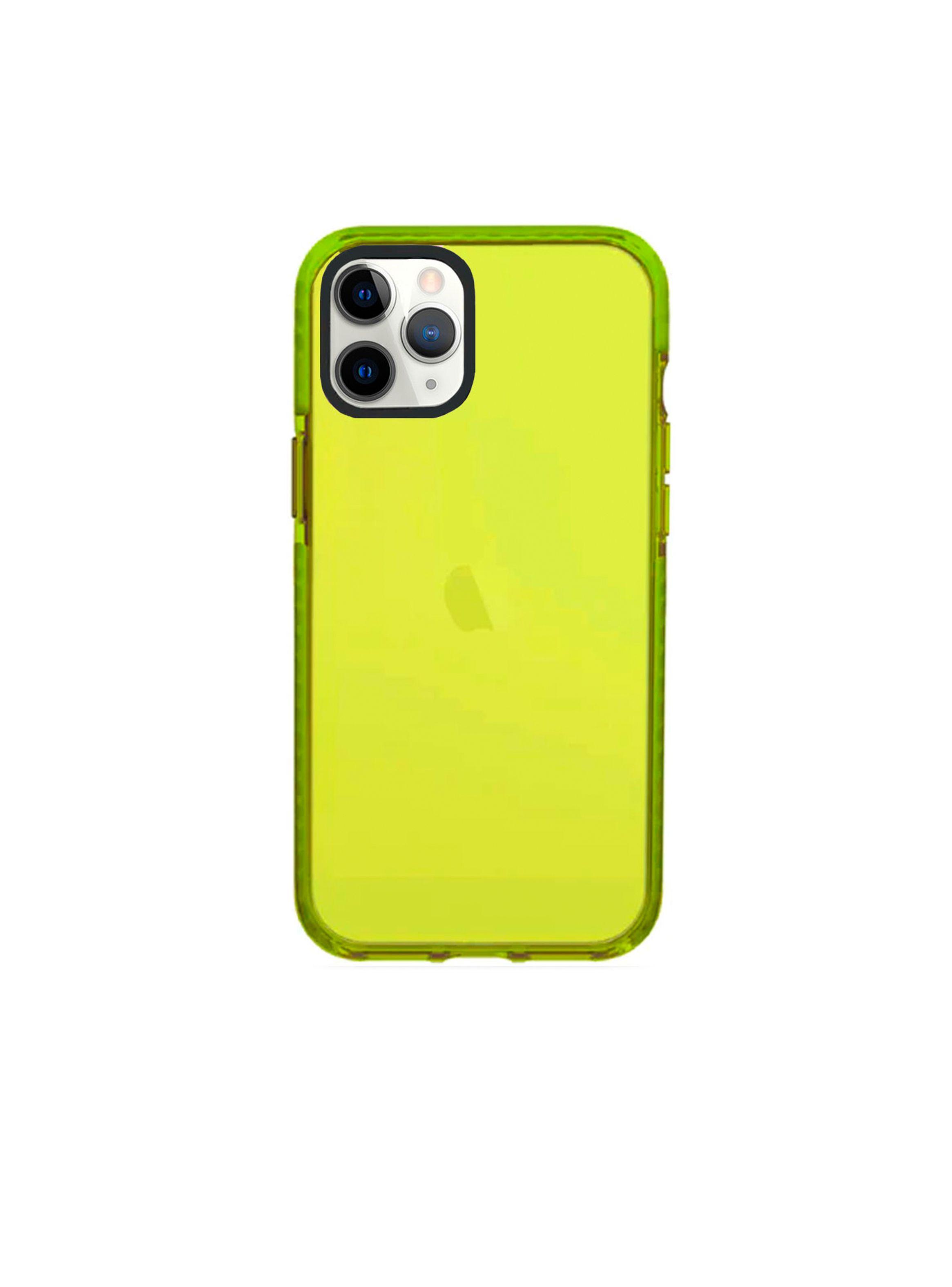 Carcasa Para iPhone 14 Pro Reforzado Fluor Verde-2