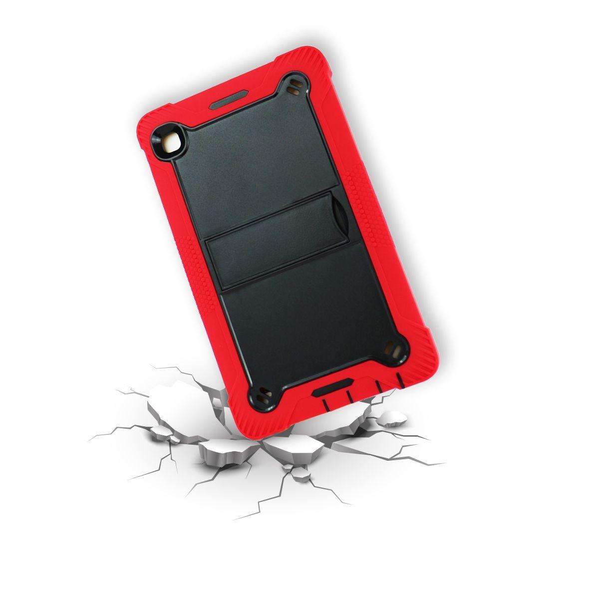 Funda 360° Lamina Para Samsung Galaxy Tab A8 T290 T295 Rojo-4