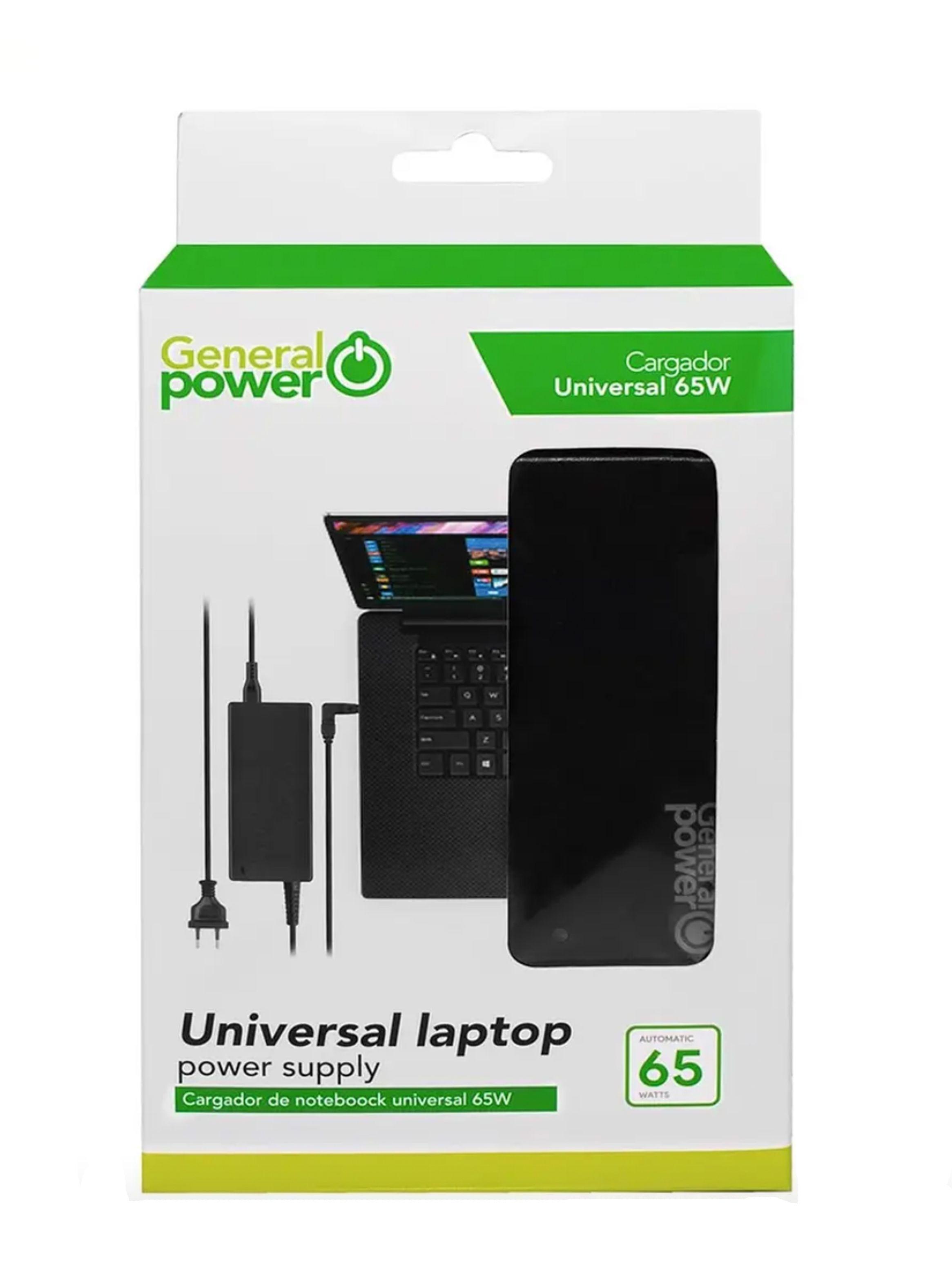 Cargador Universal Para Notebook Varios 65w 19V/19.5V/20V-3