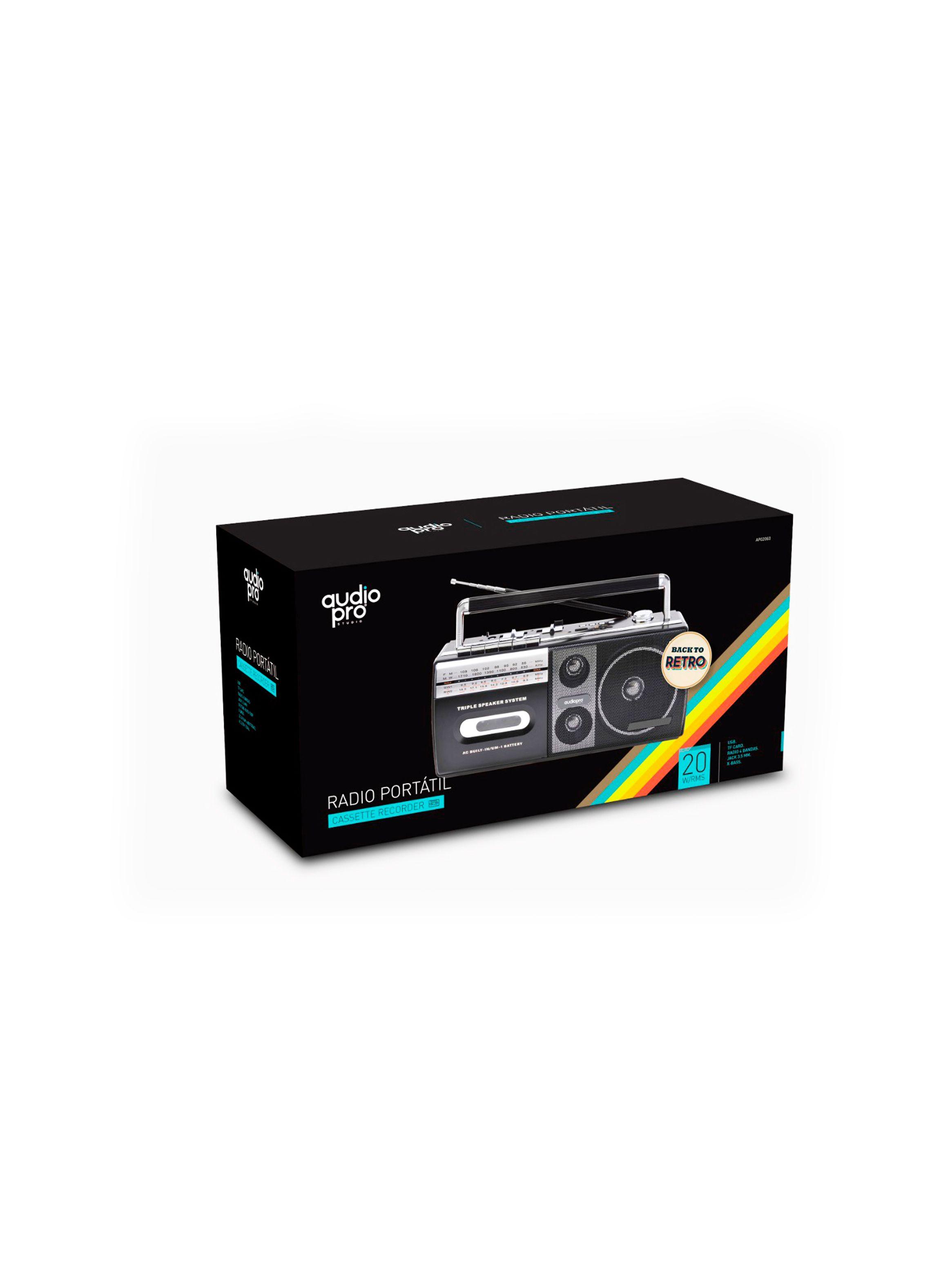 Radio Portátil Casette Recorder Audiopro 2077-3