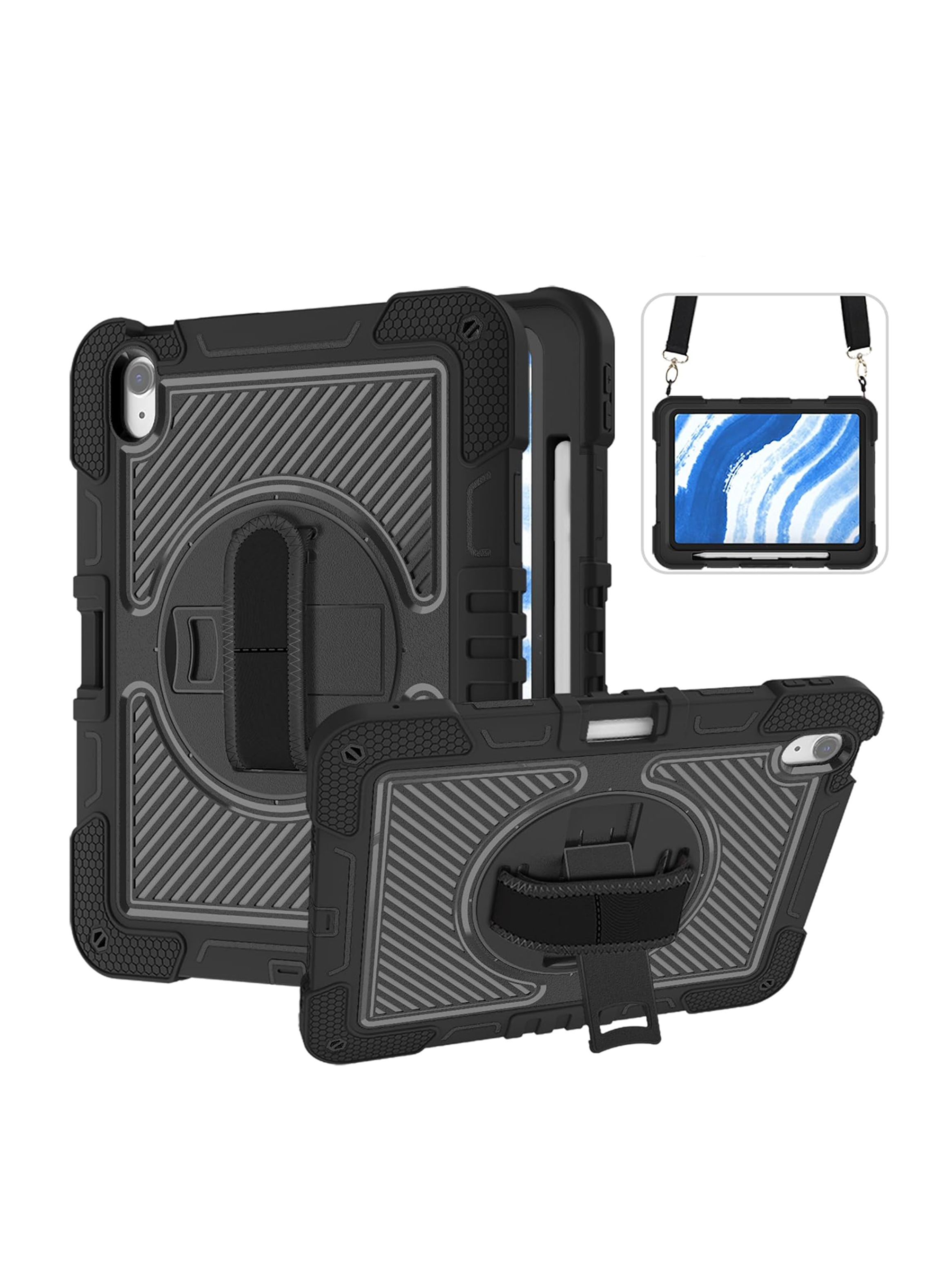 Funda Armadura 360 lamina Clear Para iPad Air 11 M3-2