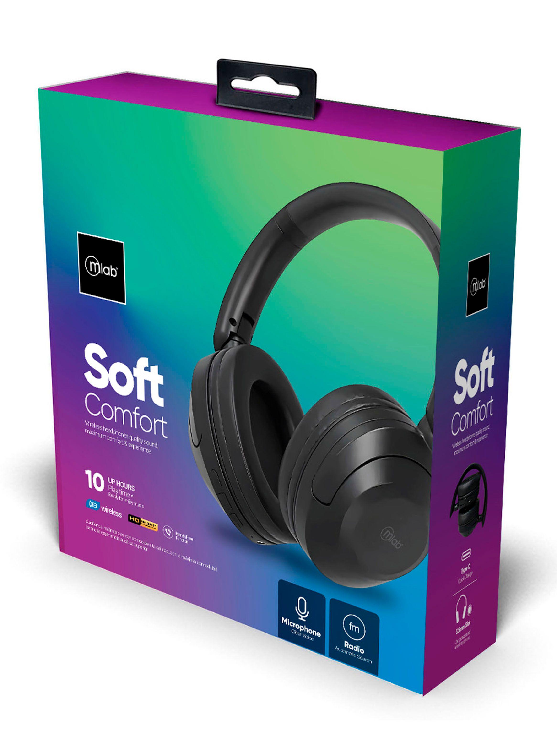 Audifono Inalambrico Bluetooth Y Cable Aux SoftComfort Negro-4