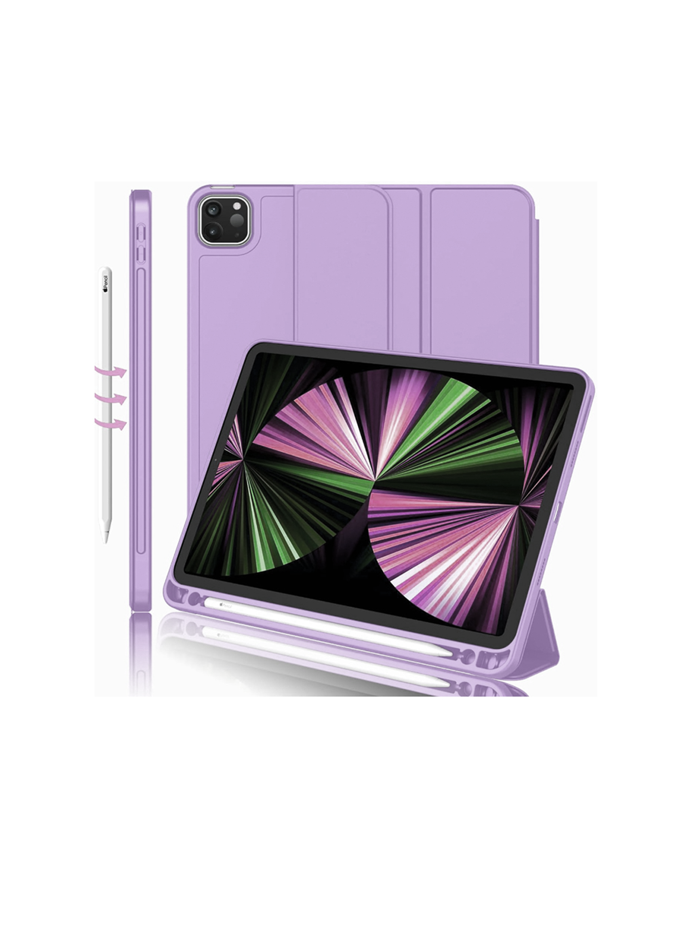 Carcasa Funda Smart Cover Para iPad Air 13 M2 2024 Lila-2