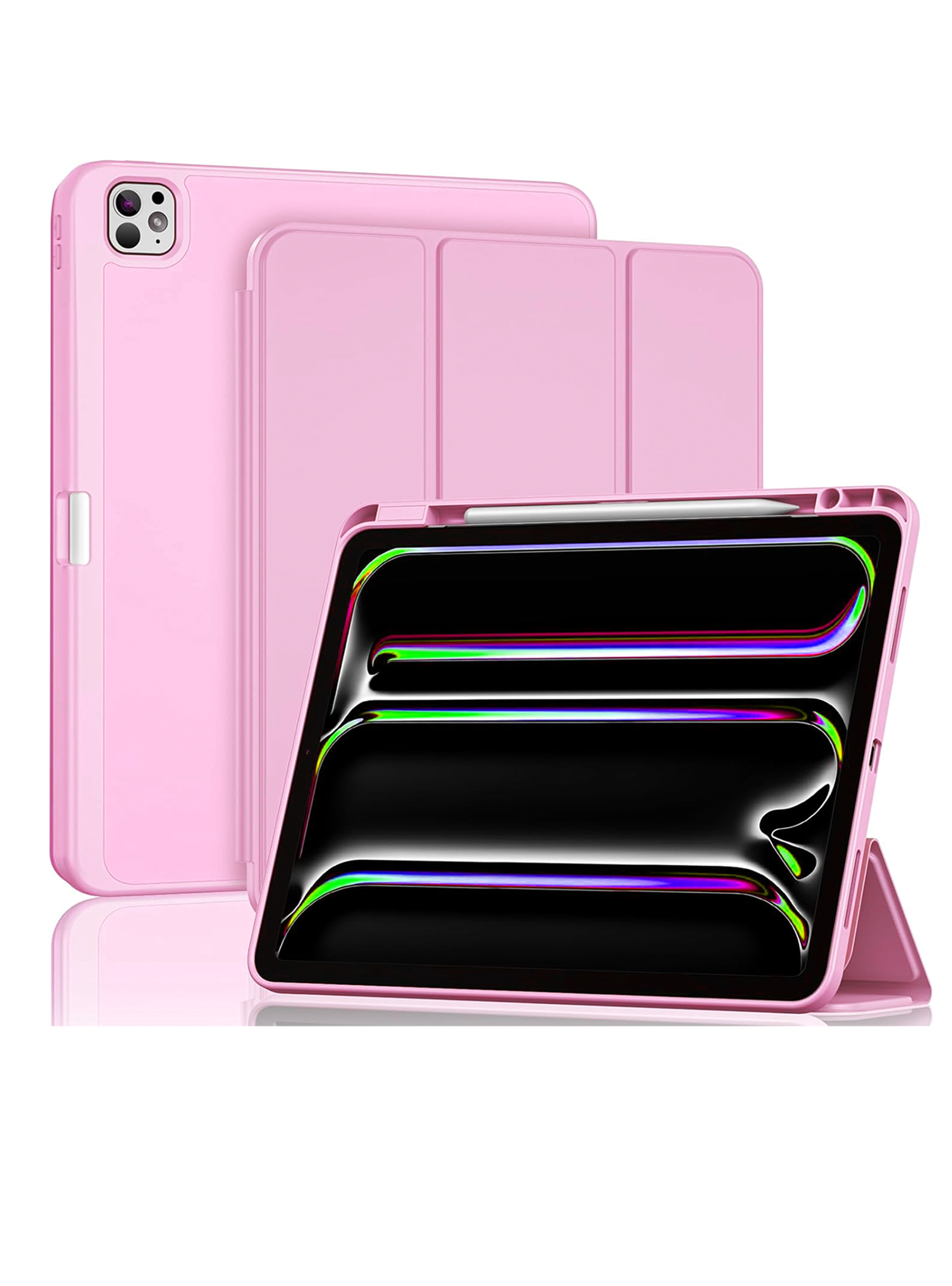 Carcasa Funda Smart Cover Para iPad Air 13 M2 2024 Lila-4