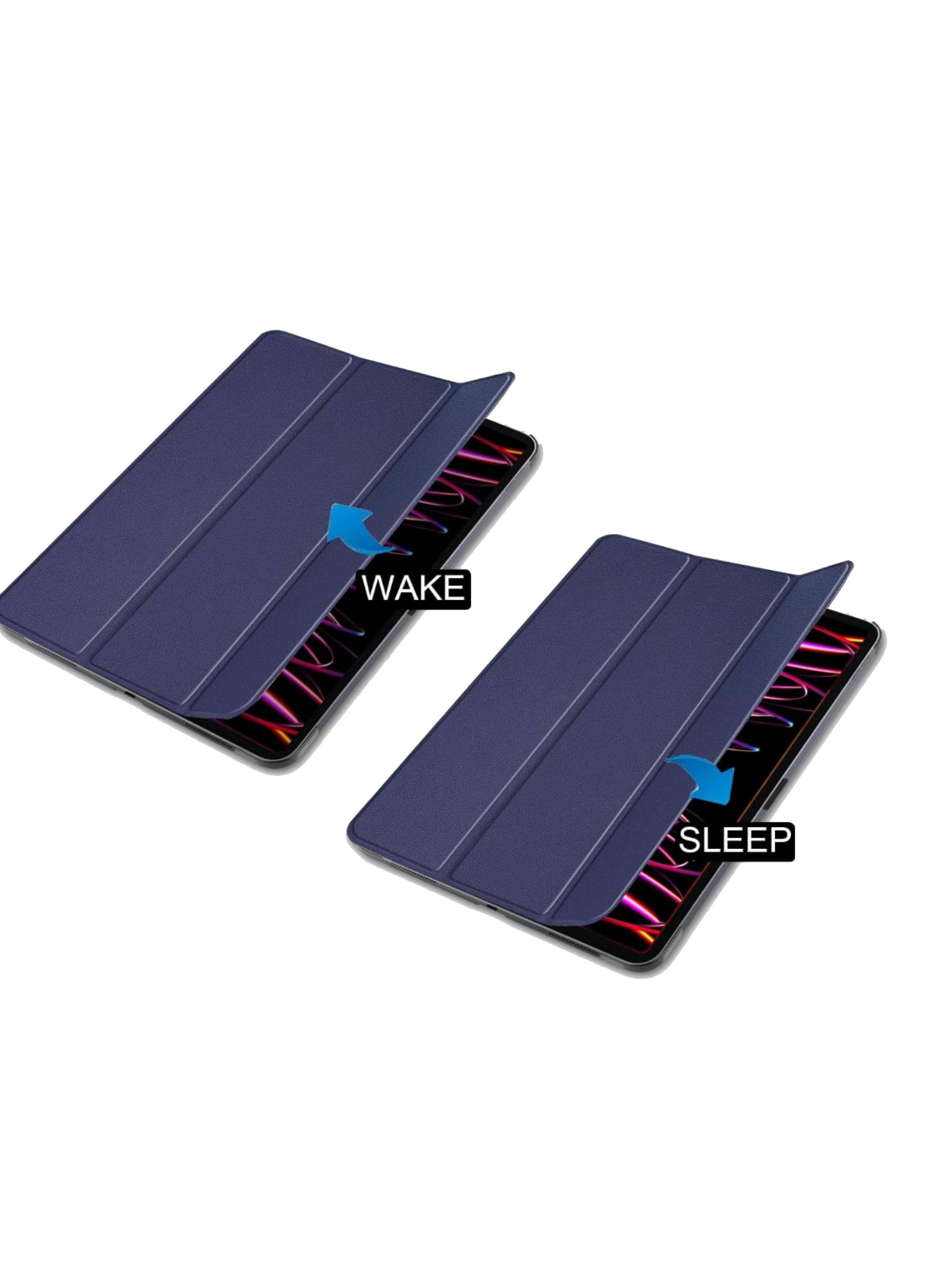 Carcasa Funda Smart Cover Compatible Con iPad Air 13 M2 2024 Lila-2
