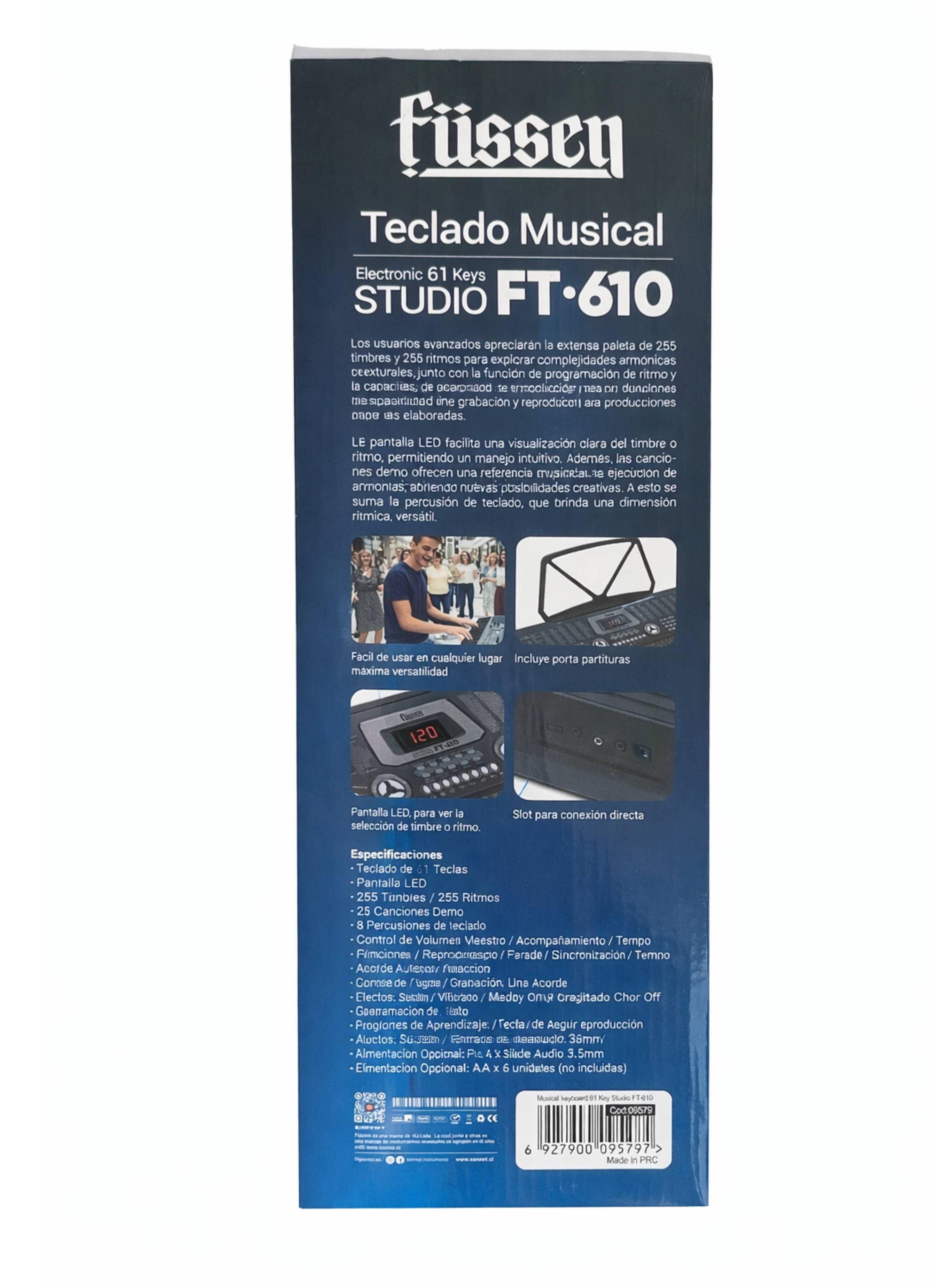 Teclado Organo Musical Electrónico 61 Teclas 255 Ritmos-3