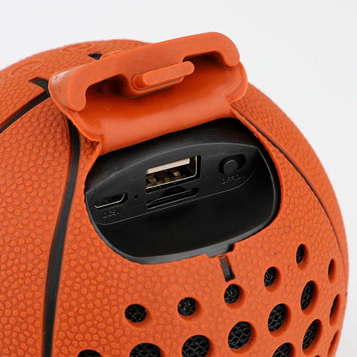 Parlante Bluetooth USB Micro SD Diseño Deportivo Basquet-4