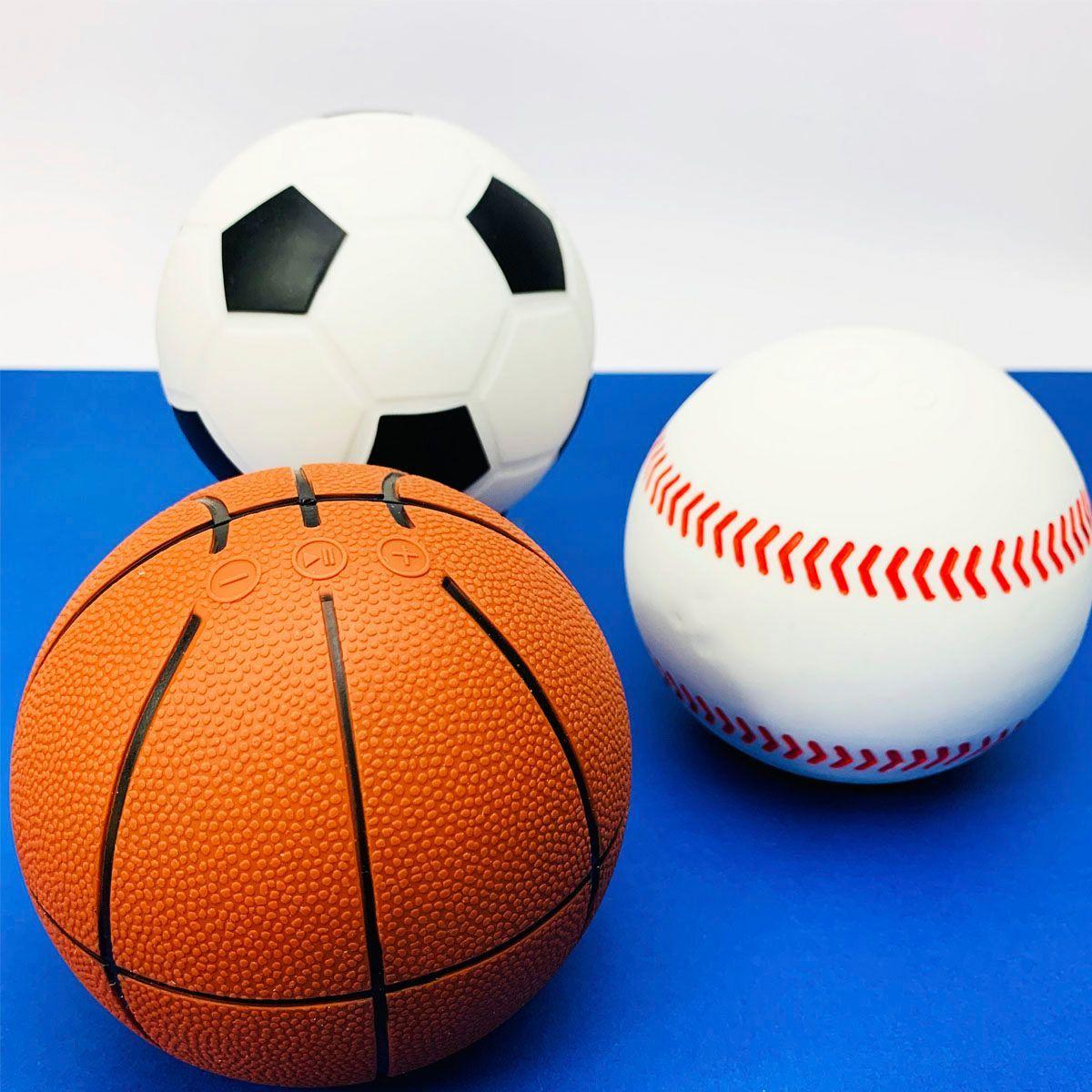Parlante Bluetooth USB Micro SD Diseño Deportivo Basquet-1
