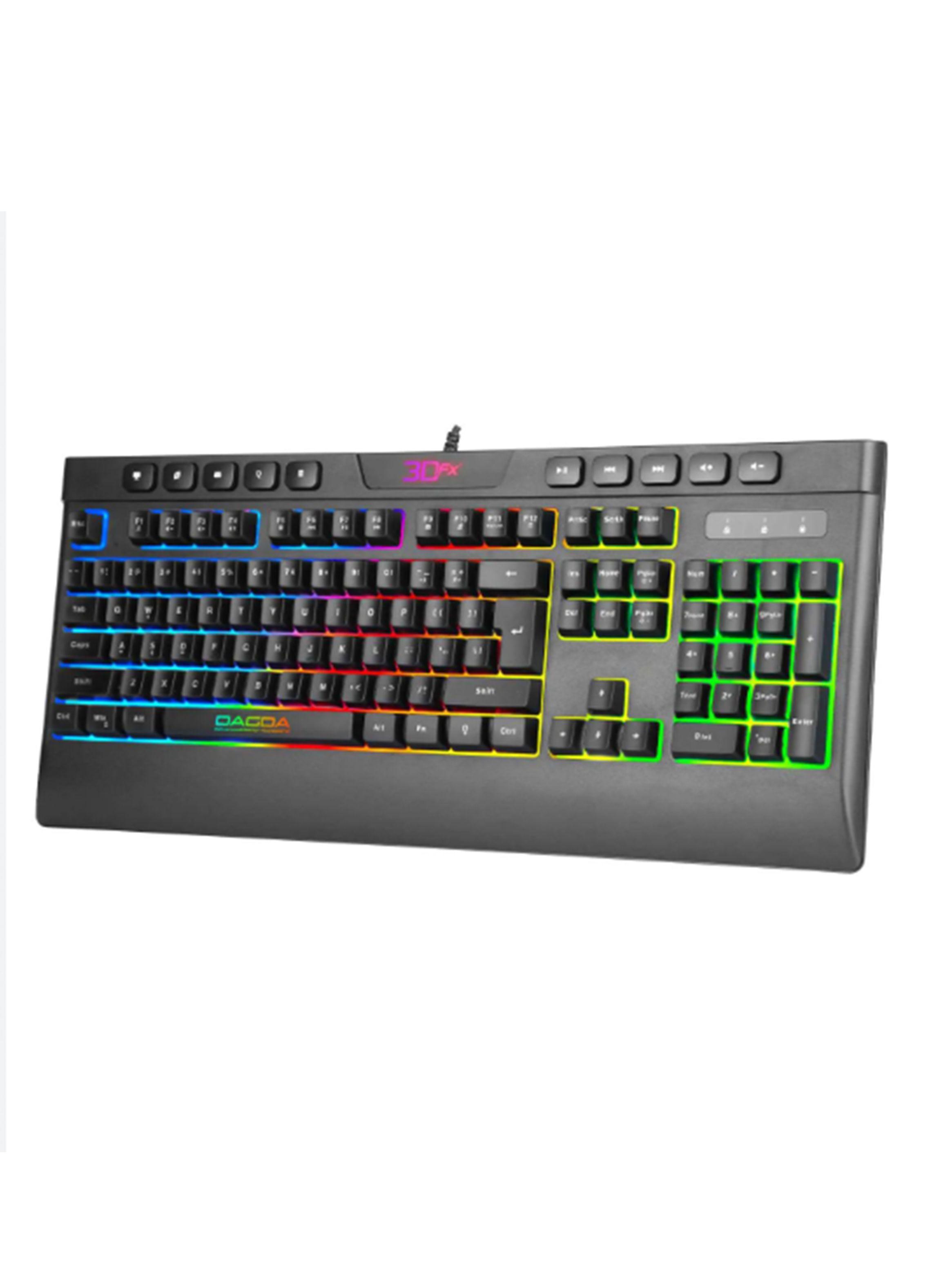 Teclado Con Ñ Cable USB de Juego Retro-iluminado Luz Led-3