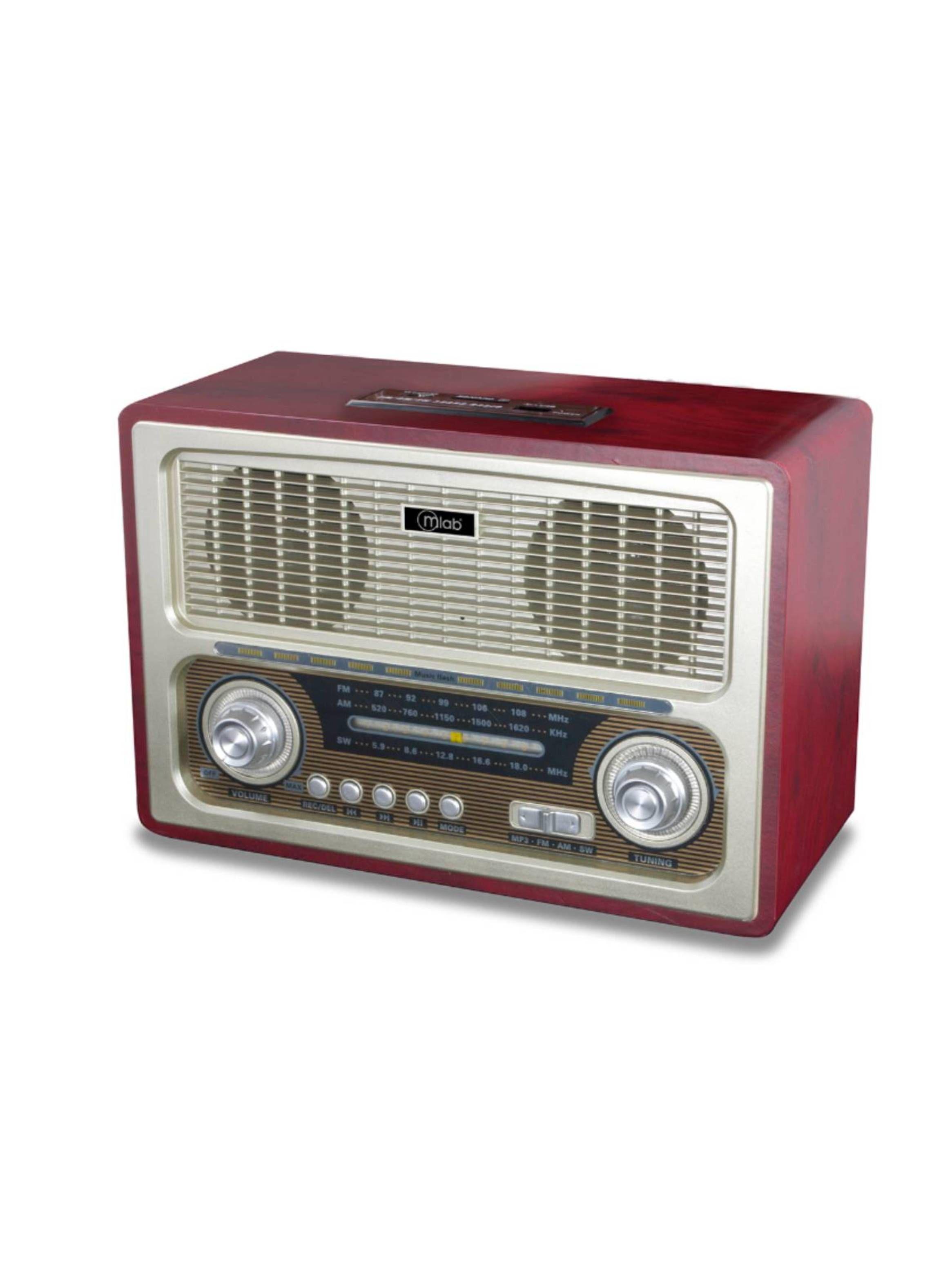 Radio AM FM vintage Reproductor Bluetooth Retro Classic 7809-5