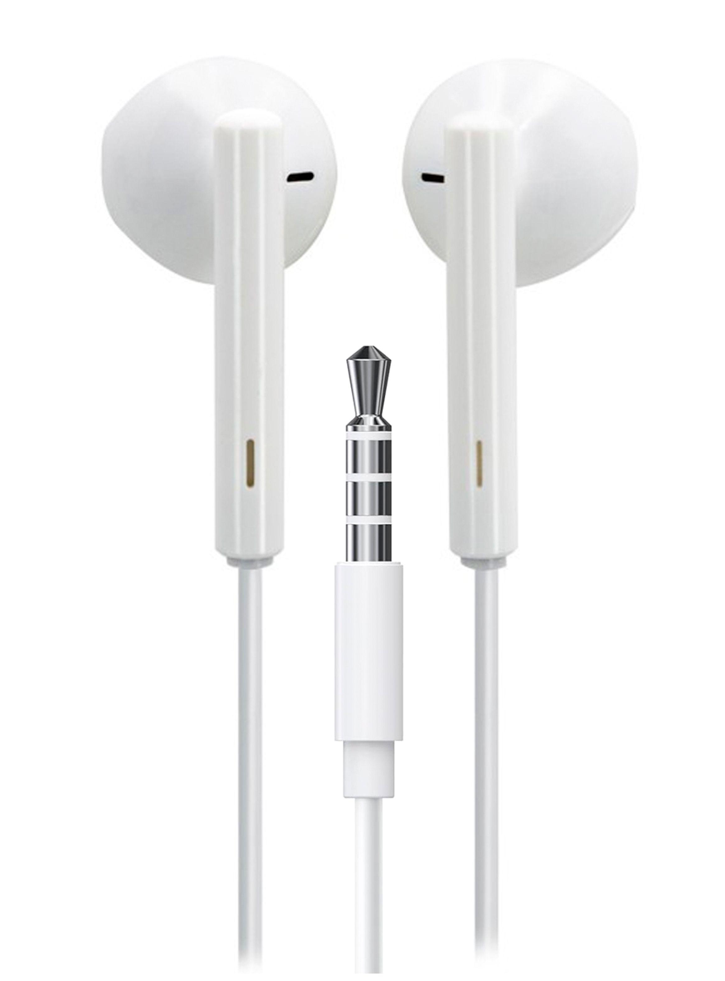 Audifonos Manos Libres Conexión 3.5mm Control Volumen Blanco-2
