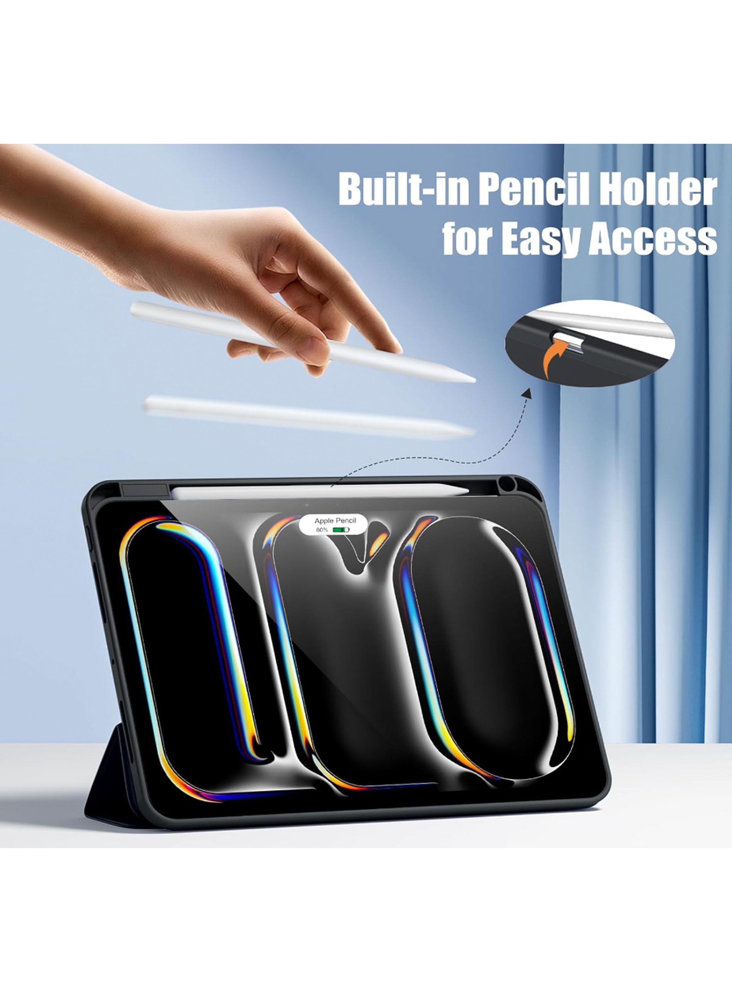 Funda Smart Cover Para iPad Pro 11 M4 2024 Ranura Celeste-2