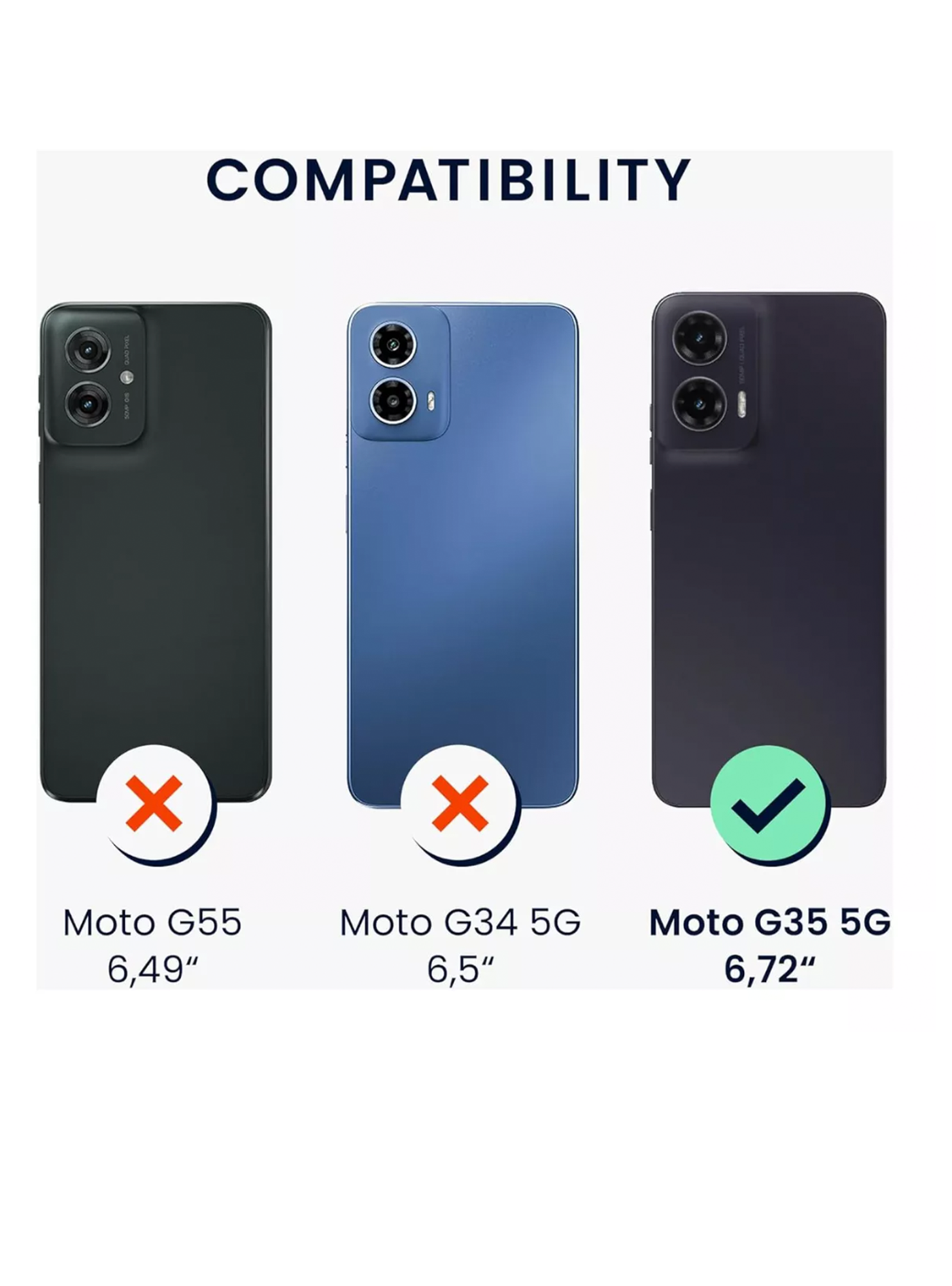 Carcasa Funda de Silicona Para Motorola G35 Colores-3