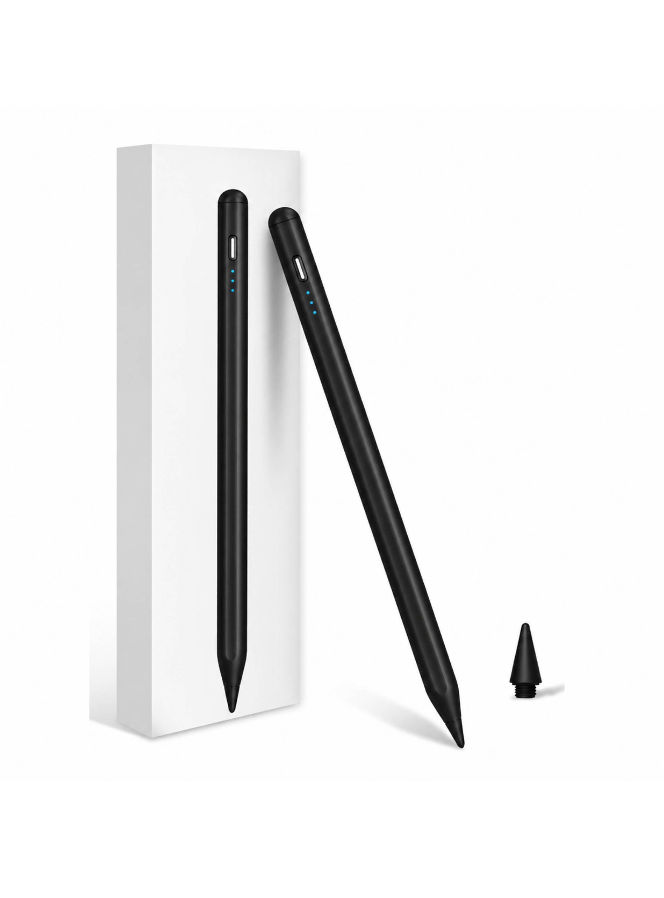Lápiz Magnético Compatible con iPad Rechazo de Palma Negro-0