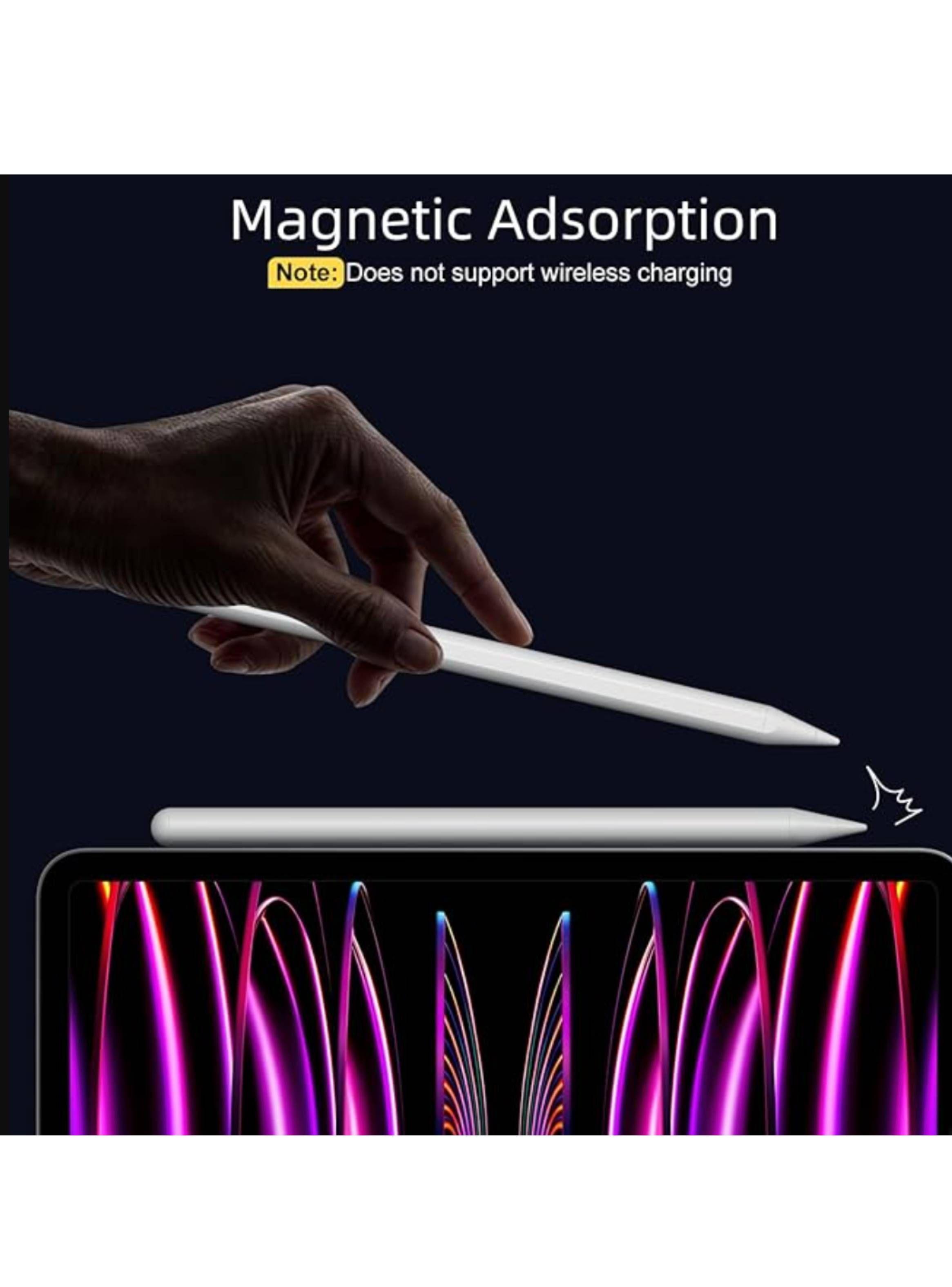 Lápiz Magnético Compatible con iPad Rechazo de Palma Negro-2